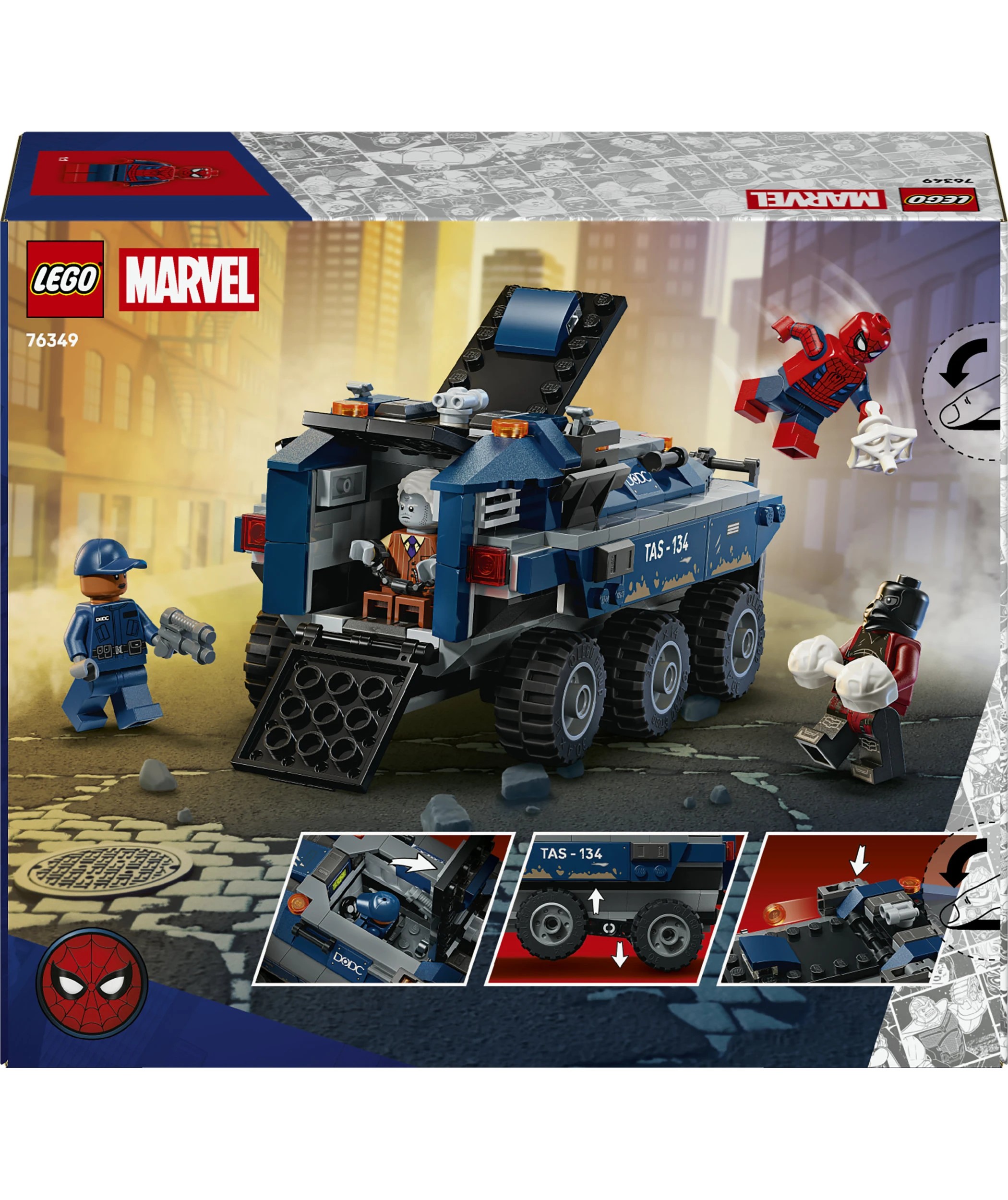 9 LEGO Super Heroes Spider-Man Prison Transport Chase 76349, 9 of 9