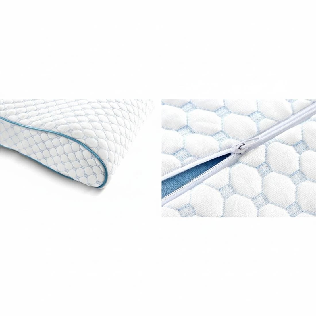 5 Giselle Bedding Memory Foam Contour Pillow Cool Gel - White, 5 of 5