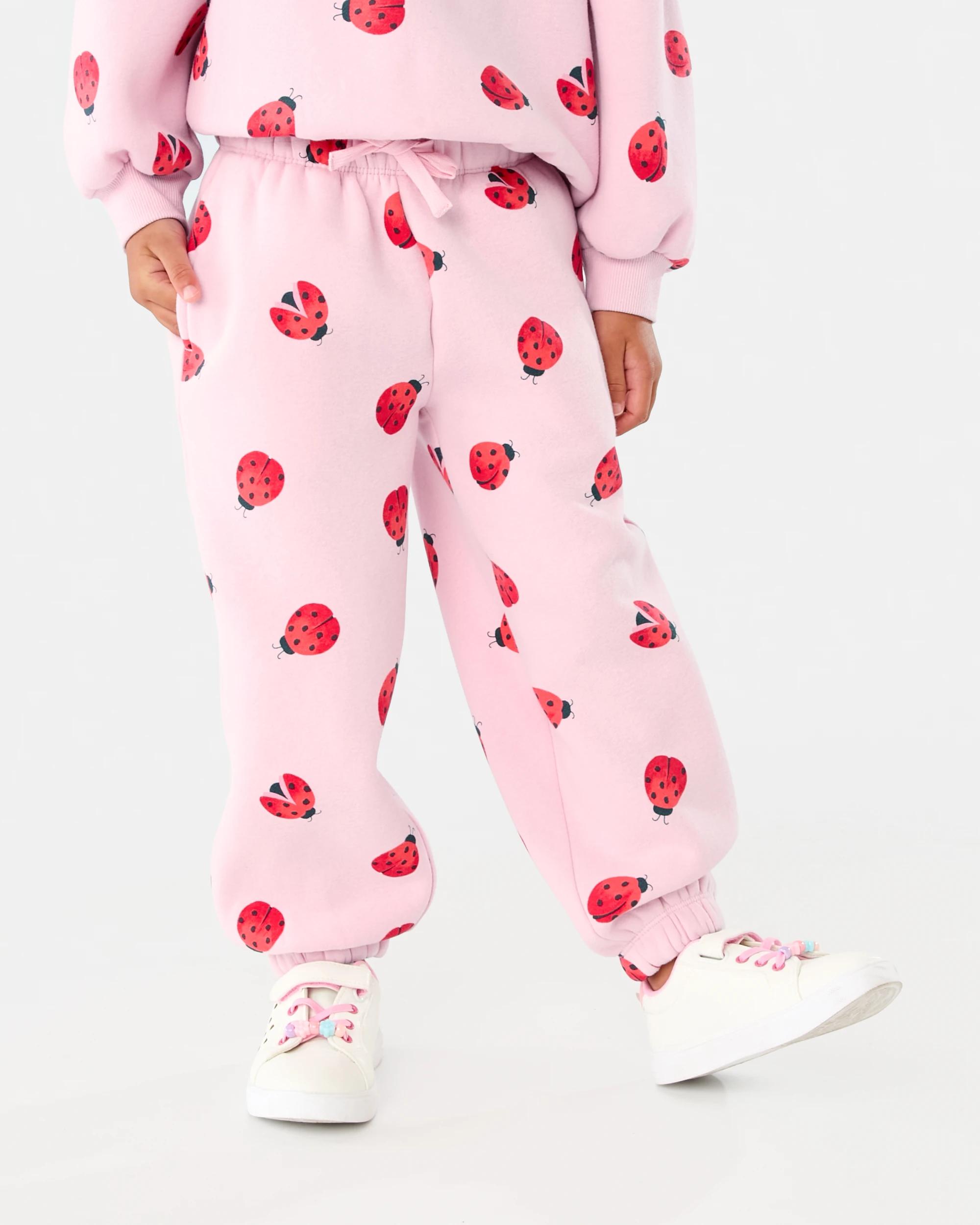 1 All Over Print Trackpants Pnk Bug, 1 of 6