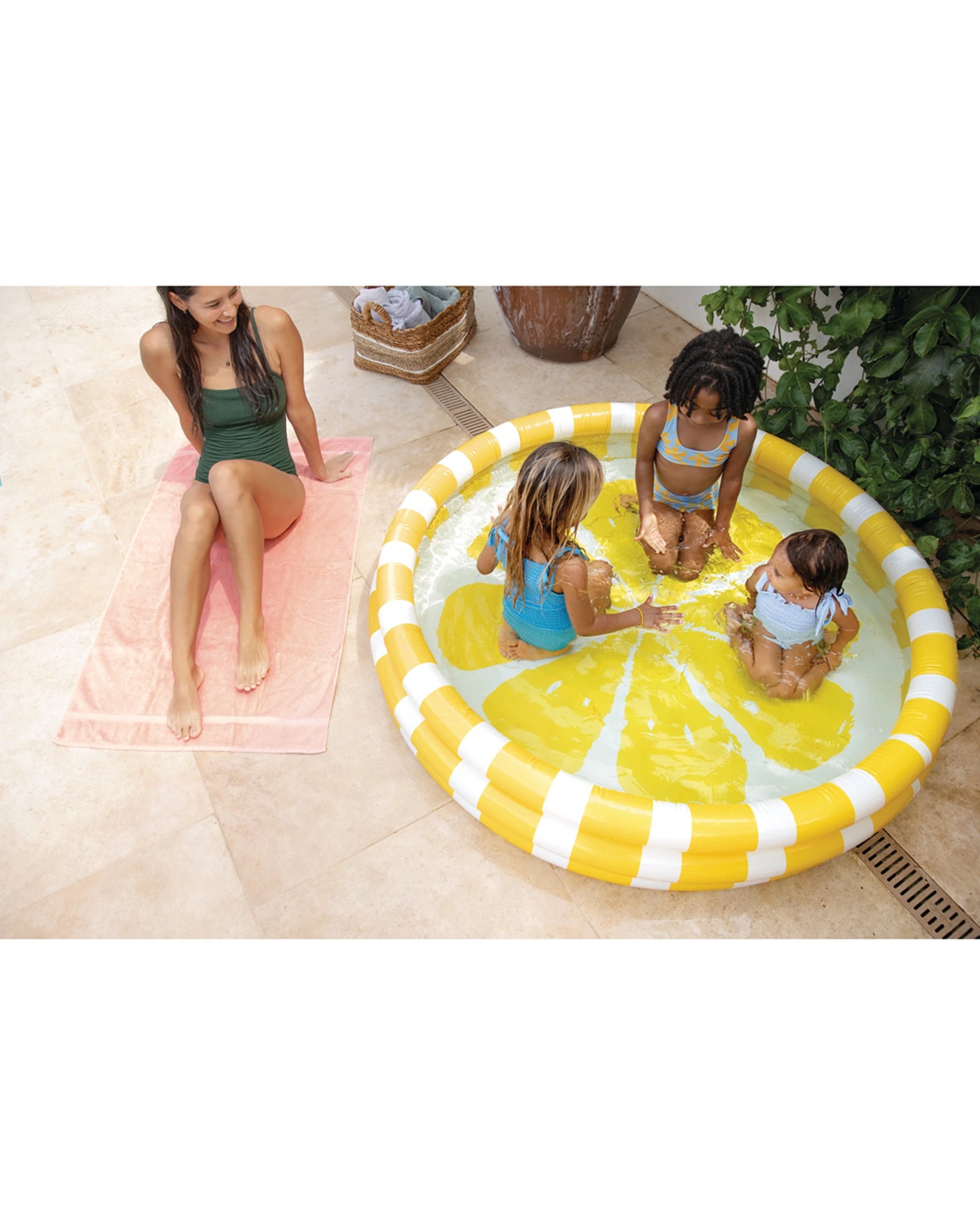 6 Intex Zesty Lemon Kids/Children Inflatable Swimming Pool - Yellow, 6 of 9
