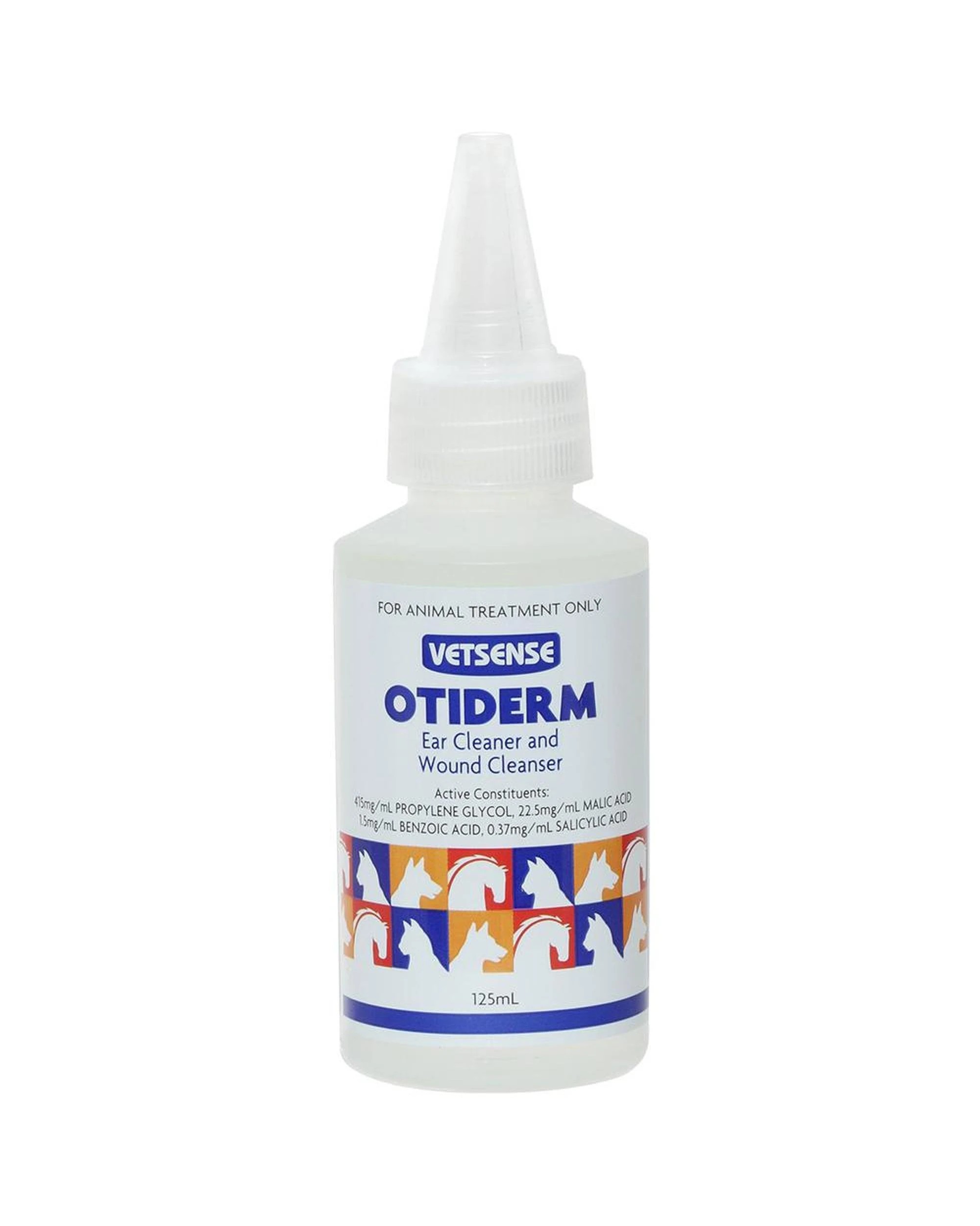 1 Vetsense Otiderm Wound & Ear Cleaner for Pet Horses Dogs & Cats 125ml, 1 of 1