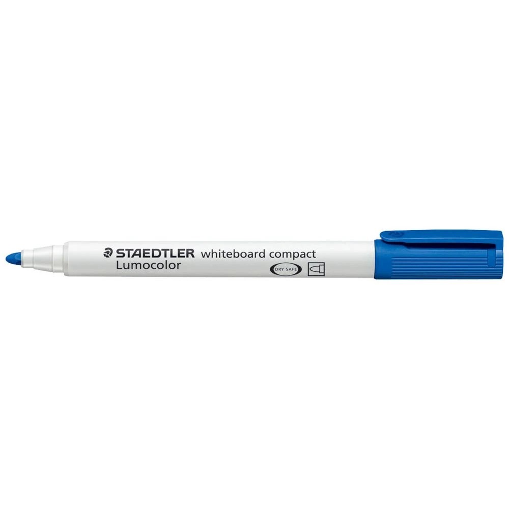 1 Staedtler Lumocolor Compact Whiteboard Marker Bullet Blue, 1 of 3