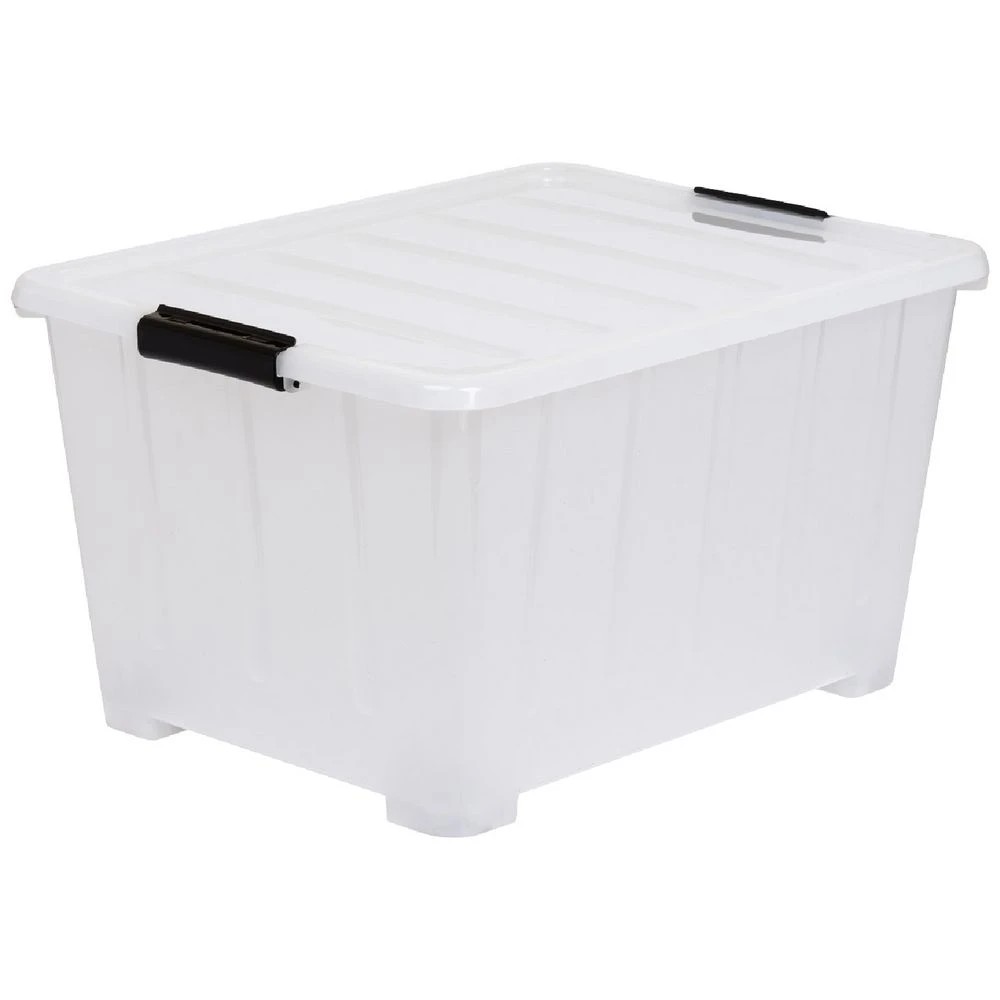 1 Keji 50L Storage Container Translucent  White, 1 of 10