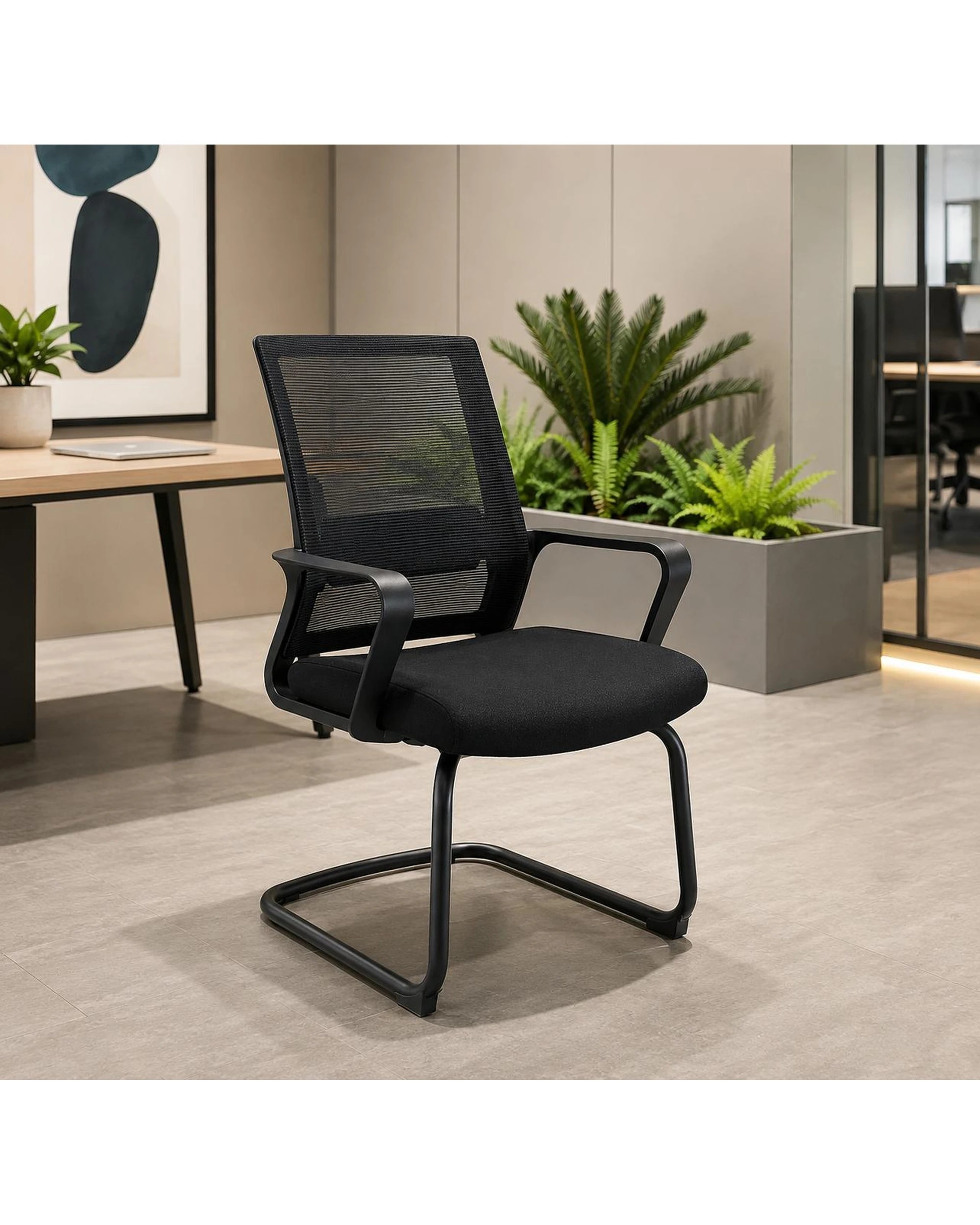 7 Eros Visitor Office Chair Black, 7 of 8
