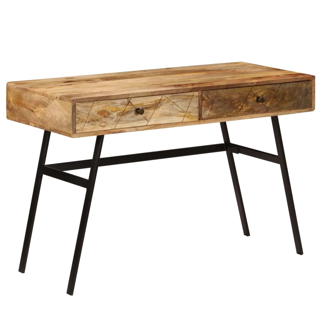 1 vidaXL Desk Ample Storage - Brown, 1 of 10