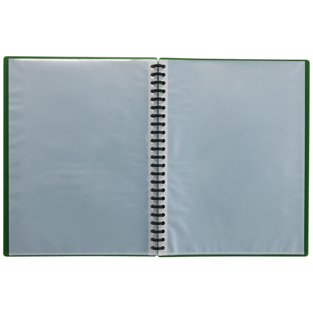 4 JB Rec A4 Refillable Display Book 20 Pockets Dark Green, 4 of 5