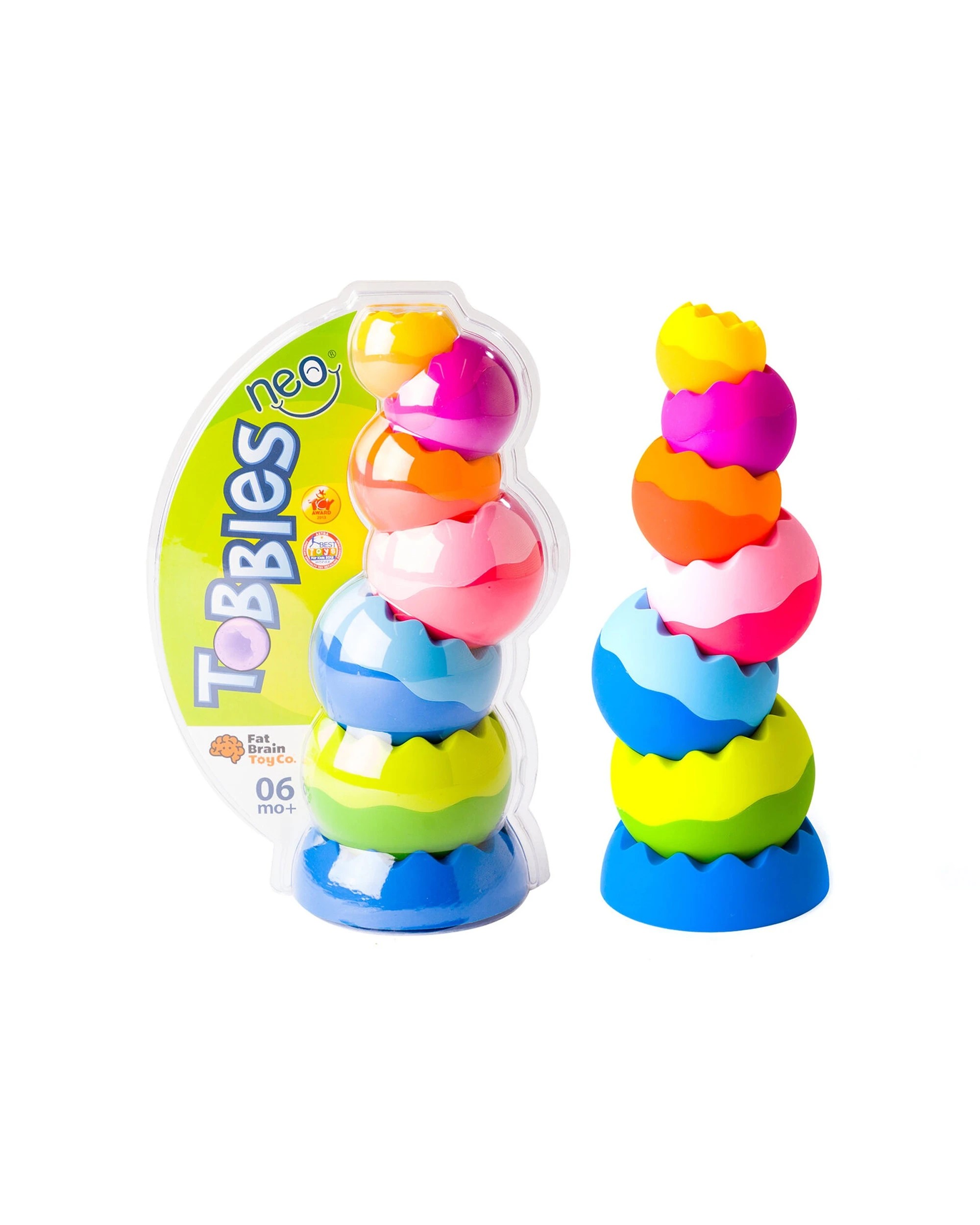 3 Fat Brain Toy Co Tobbles Neo Stacking Toy Weighted Sensory Play - Multi, 3 of 8