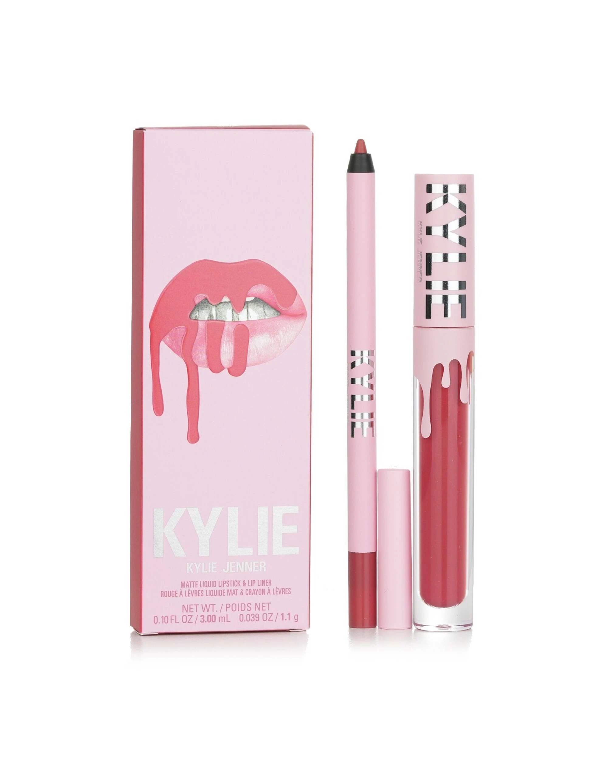 2 Kylie By Kylie Jenner Matte Lip Kit: Matte Liquid Lipstick 3ml + Lip Liner 1.1g - # 2pcs - 500 Kristen Matte, 2 of 9