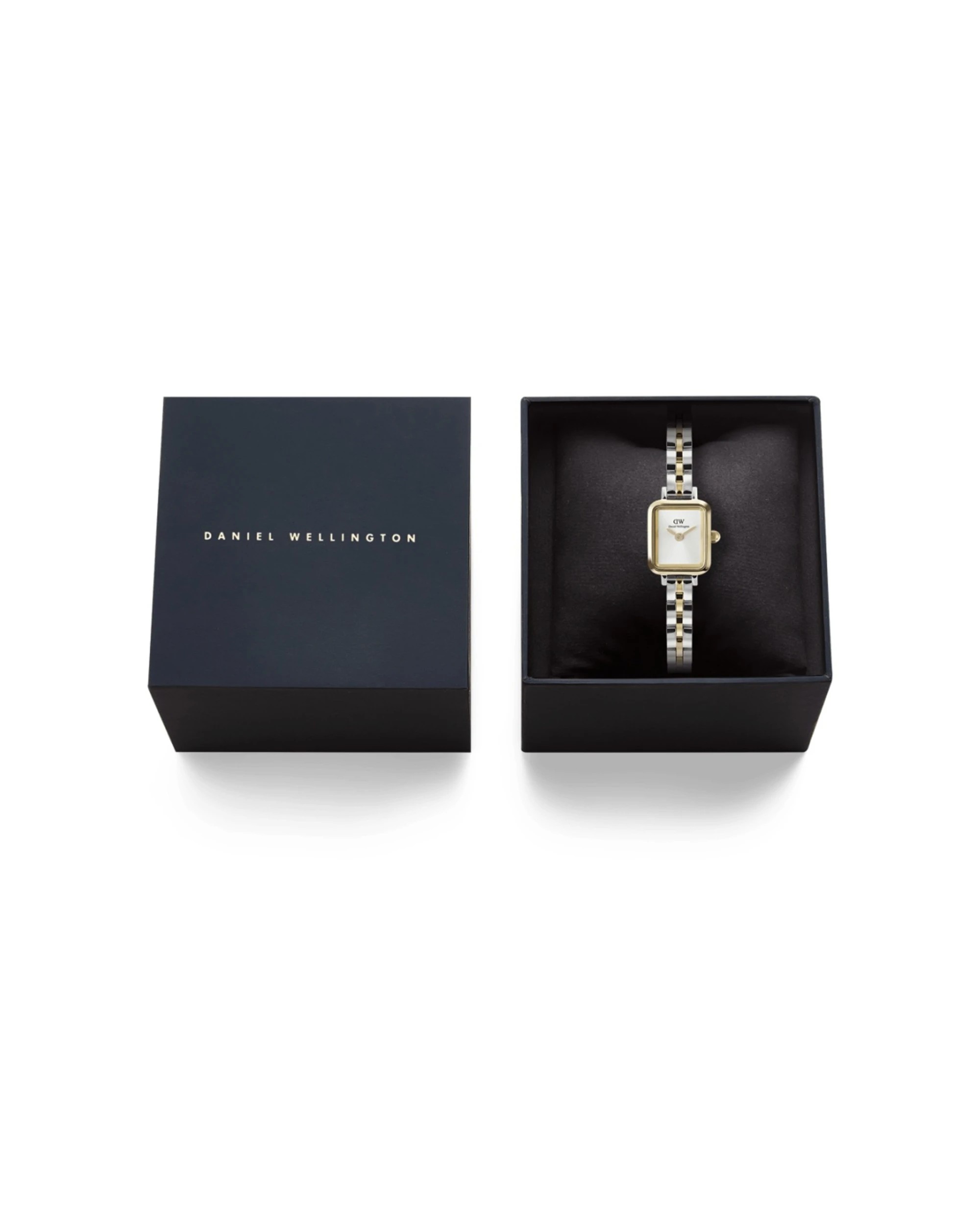 6 Daniel Wellington Quadro Mini Arch 3-Link Two-Tone Gold Silver Watch 15.4x18.2mm, 6 of 6
