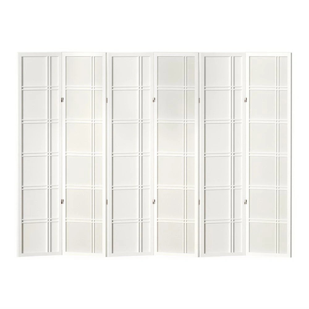 1 Artiss 6 Panel Room Divider Screen 265x179cm Nova - White, 1 of 7