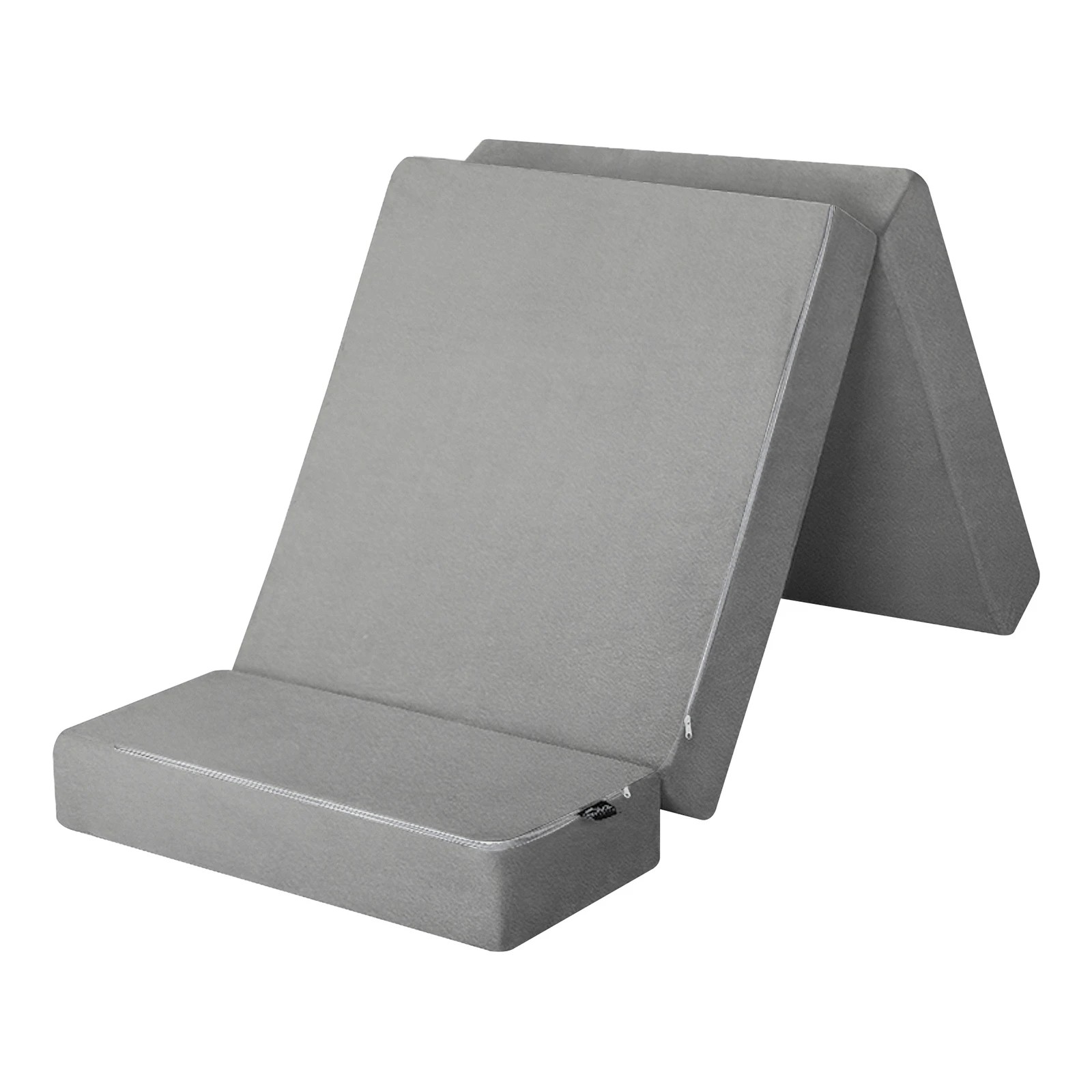 1 Bedra Bedding Folding Foam Mattress Single Foldable Sofa Bed Portable Camping Floor Mat - Grey, 1 of 9