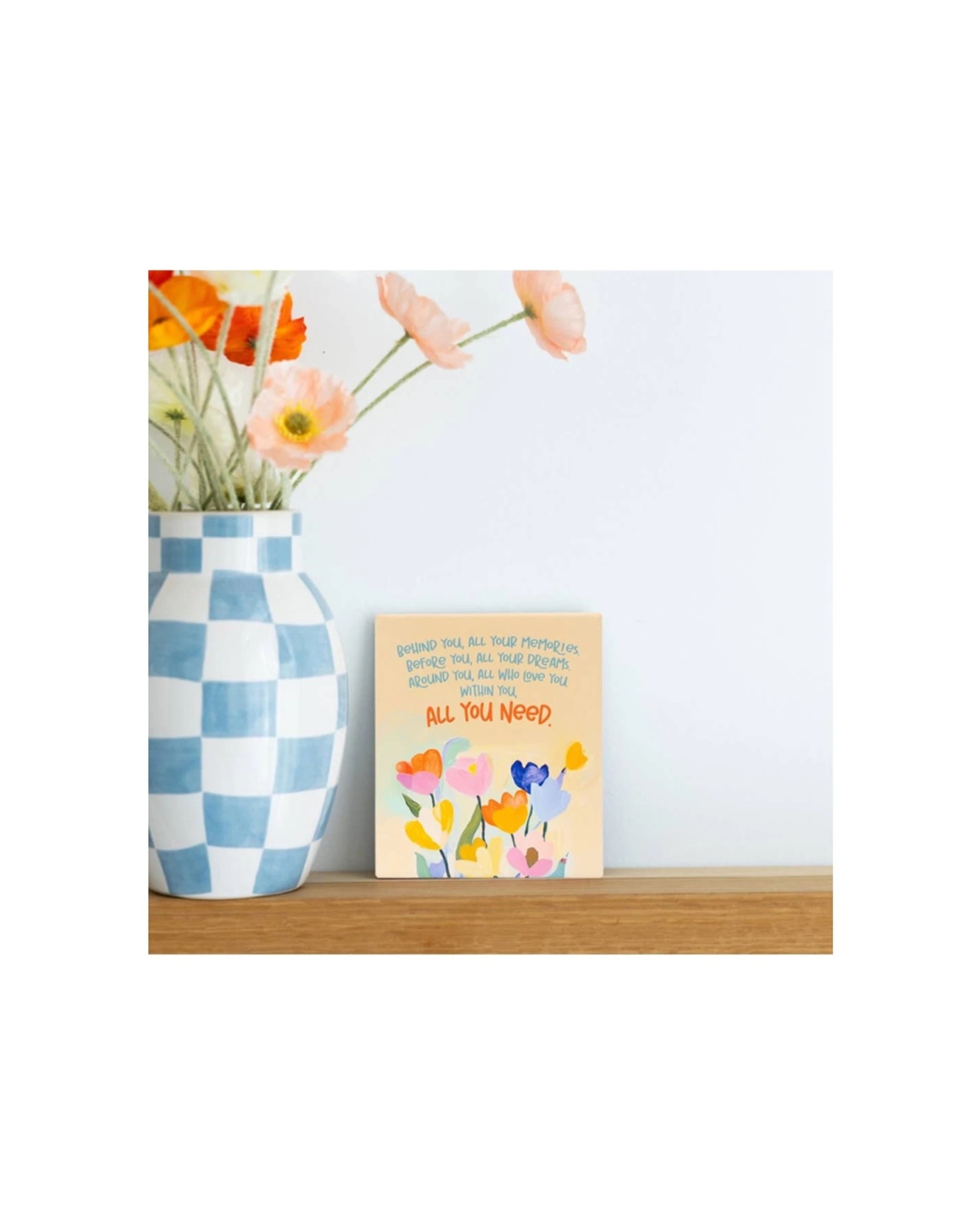 5 Splosh Billie All You Need Verse Ceramic With Hook Stand Embossed 12x14x1cm - Multi, 5 of 5