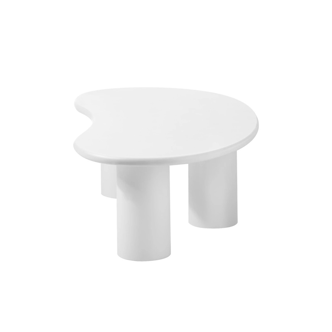 8 Oikiture Coffee Table Sofa Cafe Desk Side Tables Living Room Irregular
 - White, 8 of 10