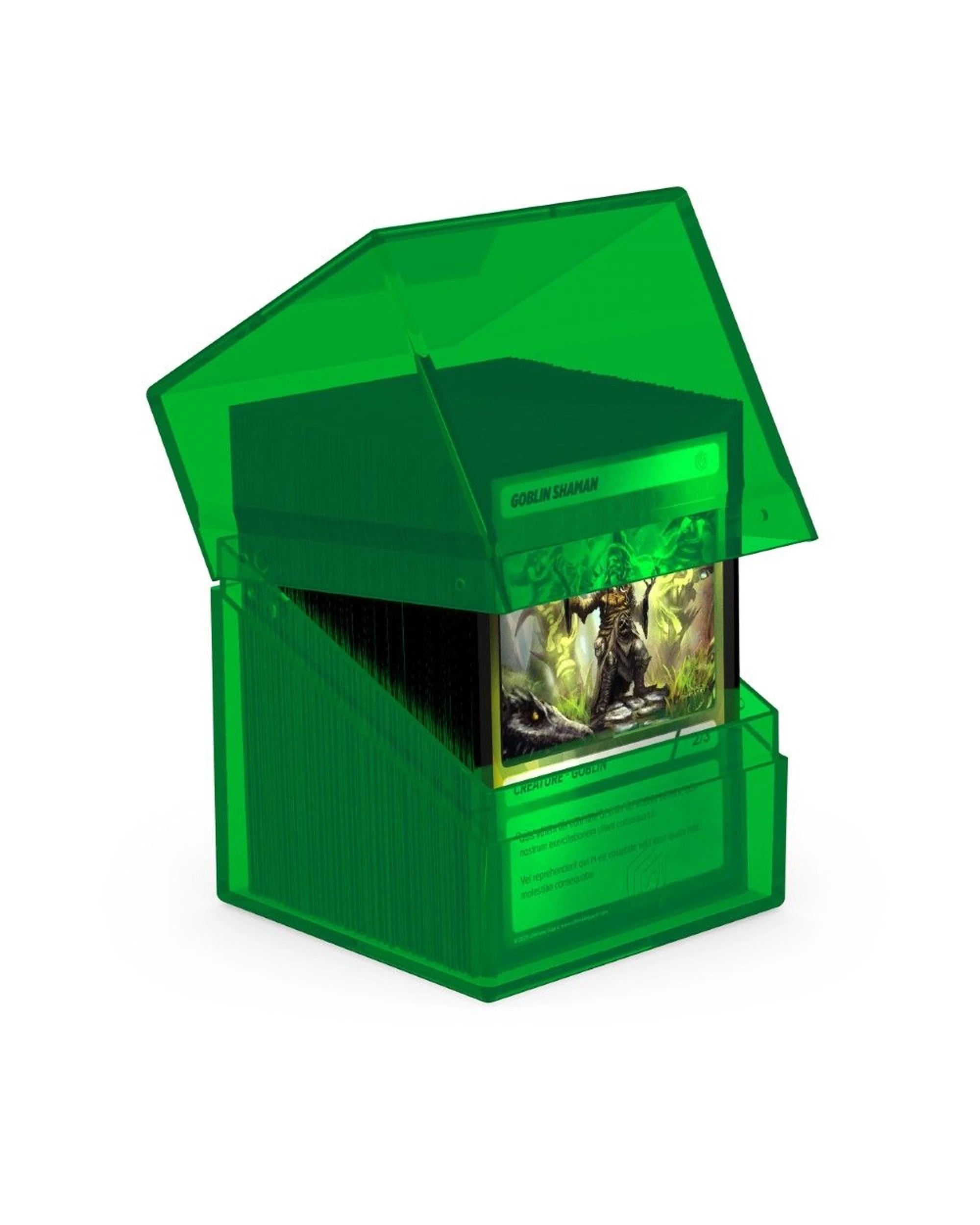 2 Ultimate Guard Boulder 100+ Clear Deck Case - Emerald - Green, 2 of 3