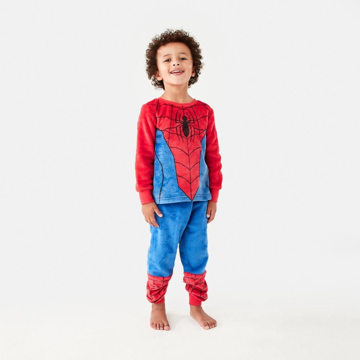 1 Spider-Man License Fluffy Pyjama Set Spiderman, 1 of 9