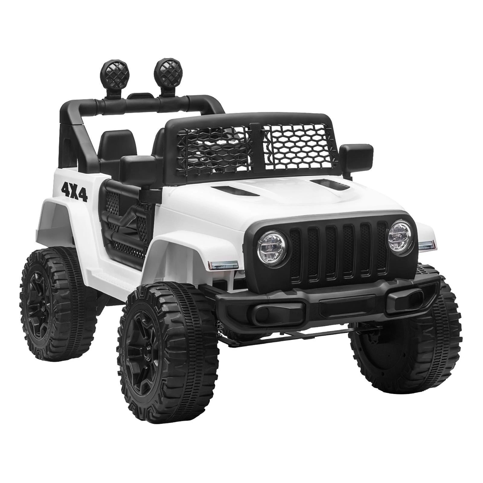 1 Mazam Kids Ride On Car Electric Toys Jeep 12v Remote Vehicle Car Gift
 - White, 1 of 10