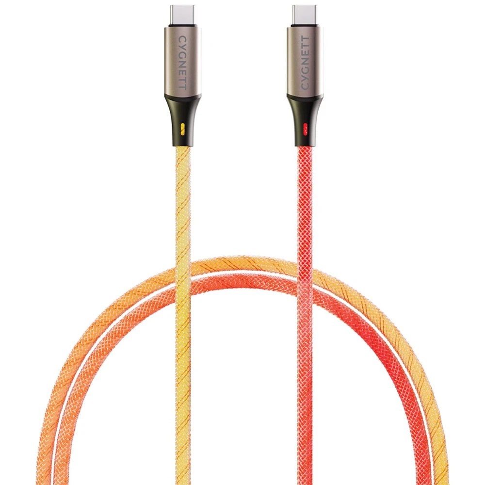 1 Cygnett Illuminate USB-C to USB-C 1.2m Light Up Cable, 1 of 6
