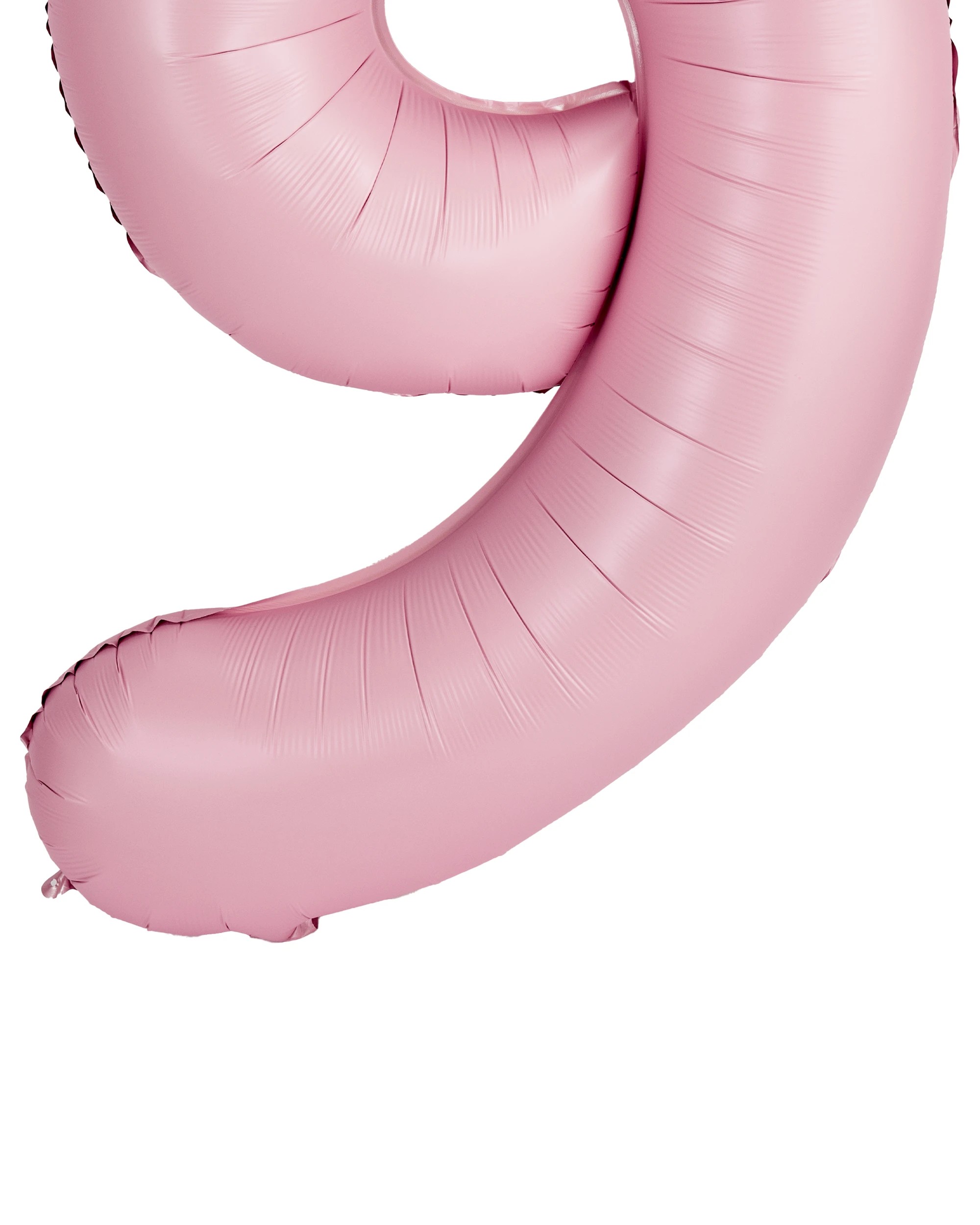 3 Giant Matte Pink Number 9 Foil Balloon, 3 of 5