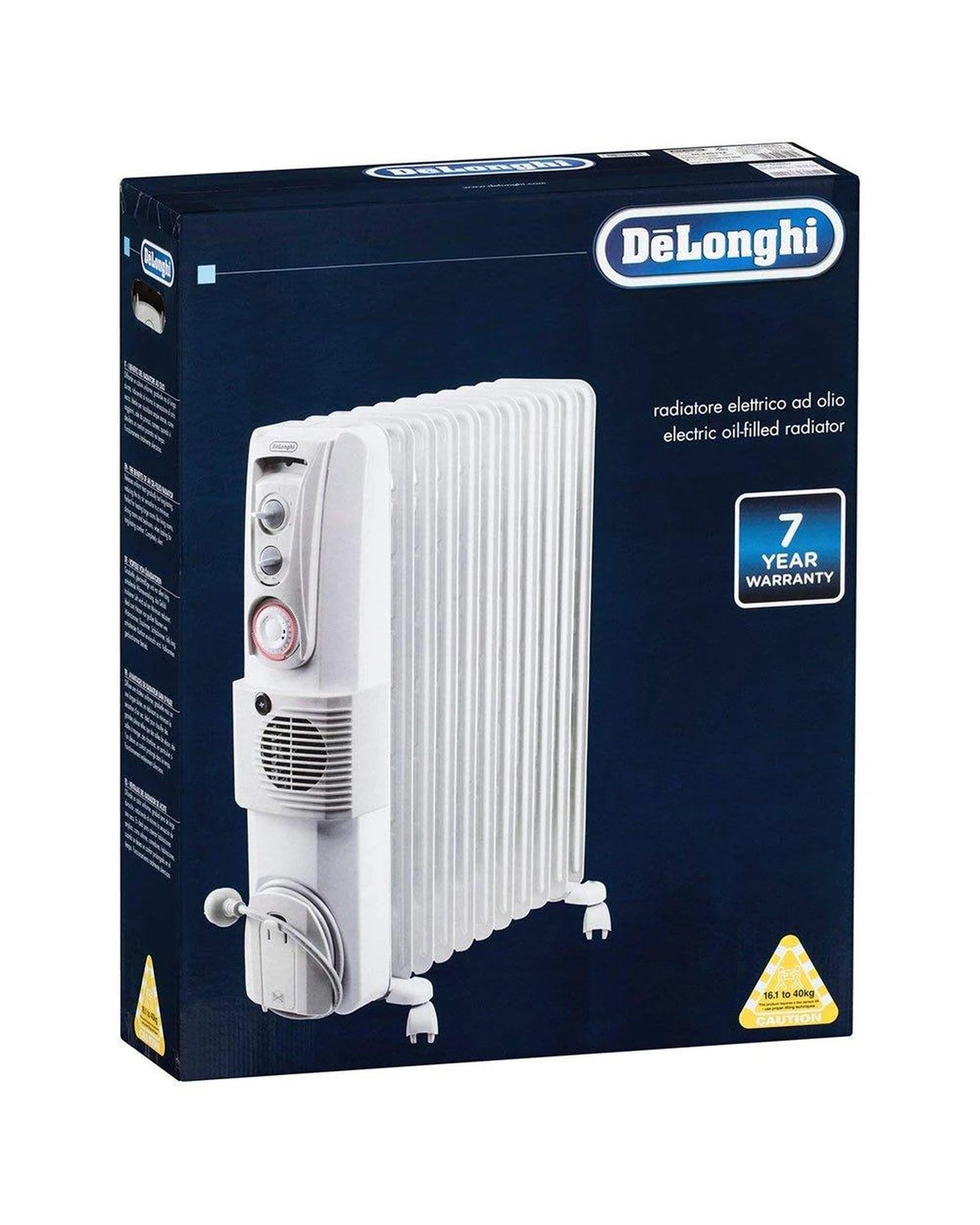 7 De'Longhi Electric 2400W Oil Column Heater White, 7 of 7