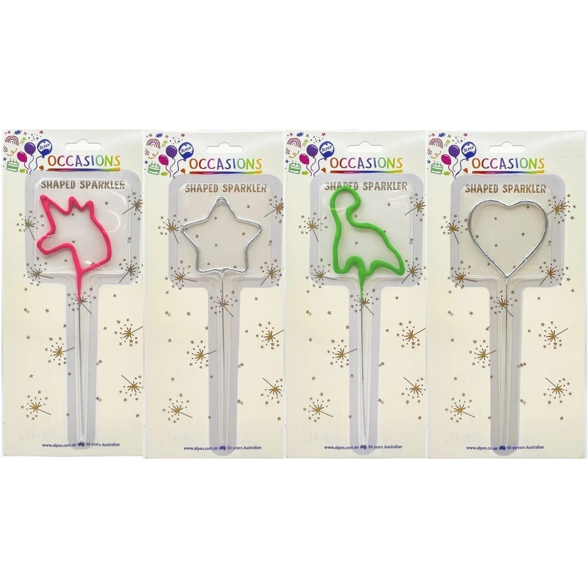 1 Alpen Occasions Shaped Sparkler - Assorted, 1 of 5