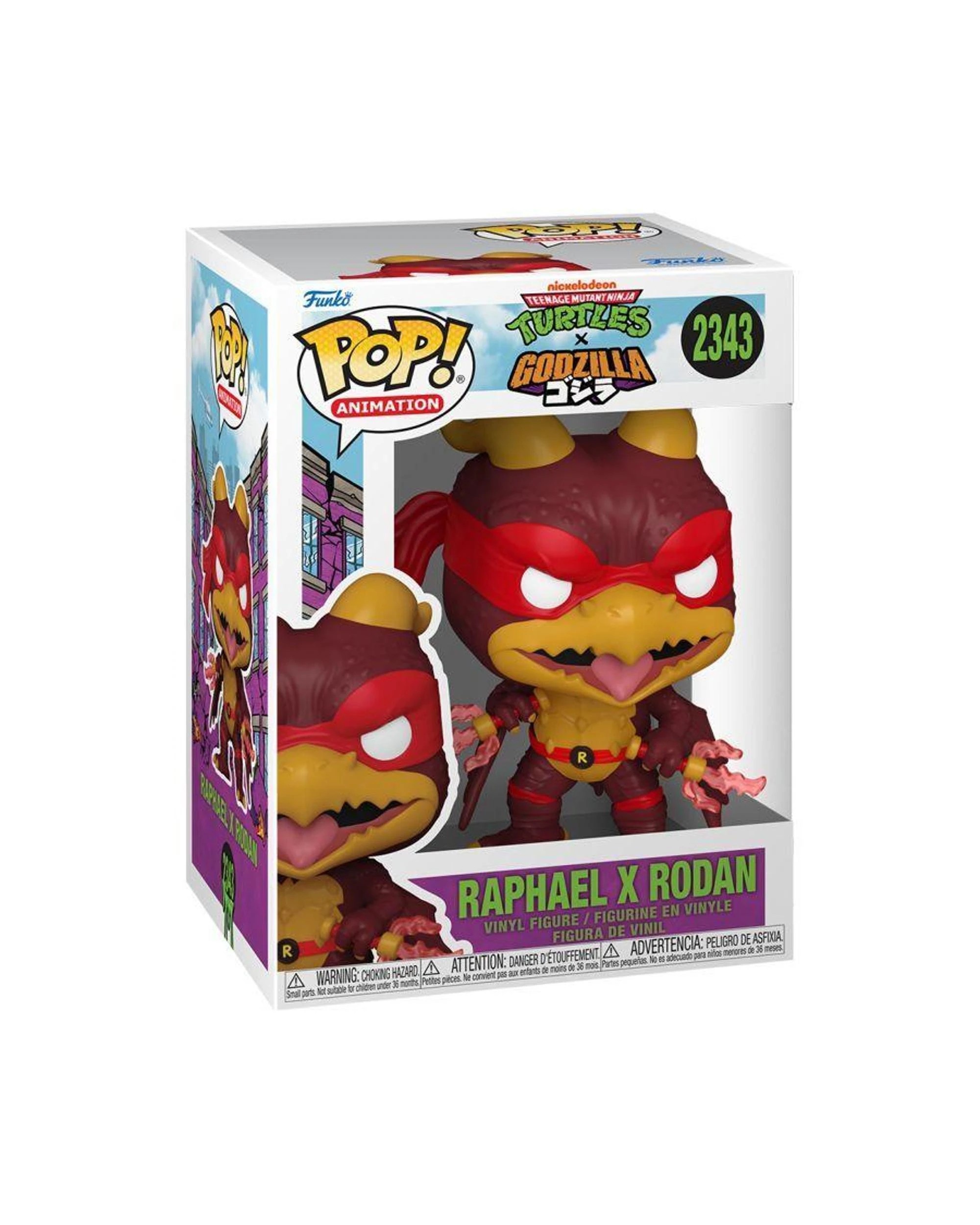 3 Teenage Mutant Ninja Turtles x Godzilla Raphael x Rodan Funko POP! Vinyl, 3 of 3