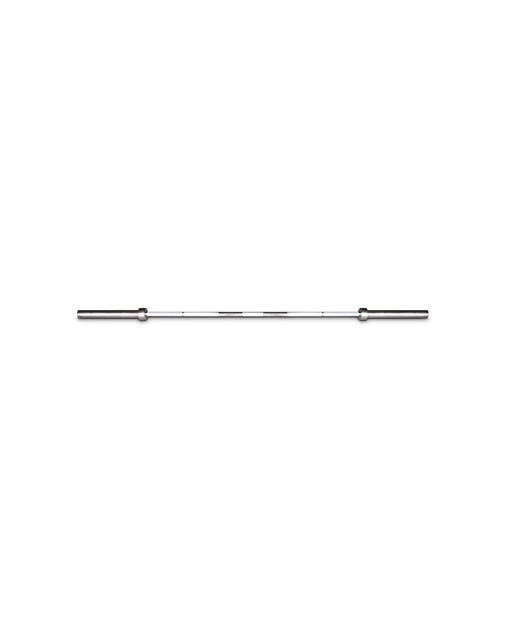 1 BODYWORX Olympic Bar With Collars 86 Inch 150 KG Weight Capacity Home Gym - Silver, 1 of 1