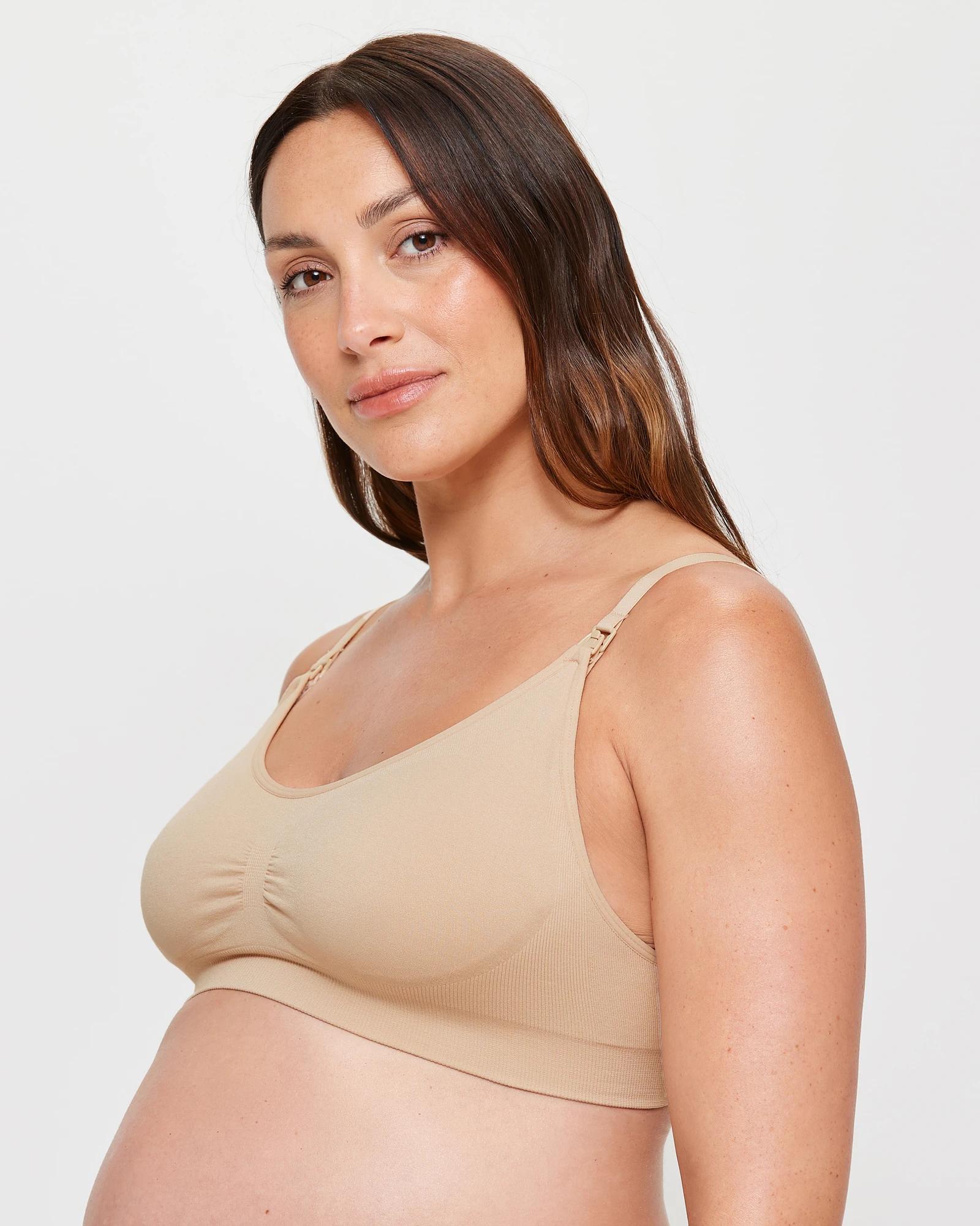 2 Target Maternity Seamfree Wirefree Bra NATURAL, 2 of 3