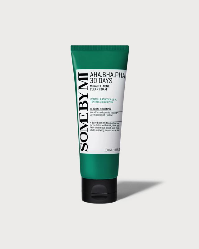 SOME BY MI 30 Days Miracle Acne Clear Foam 100ml - AHA, BHA and