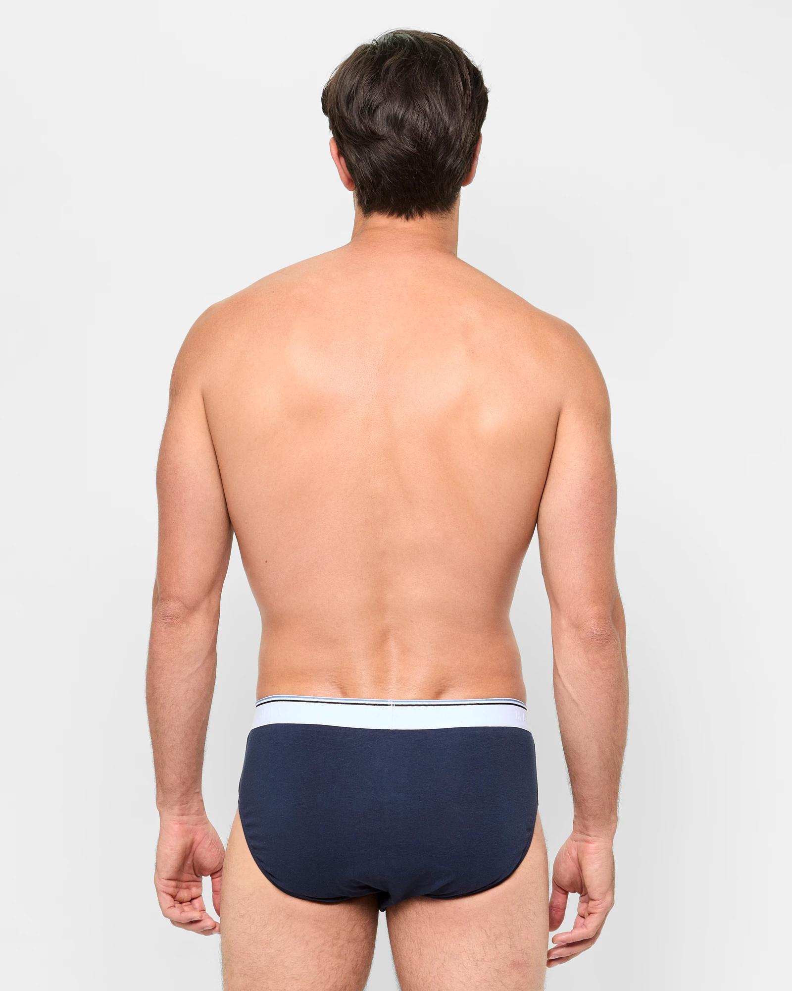 2 Australian Cotton Blend 5 Pack Hipster Briefs - Maxx BLUES, 2 of 4