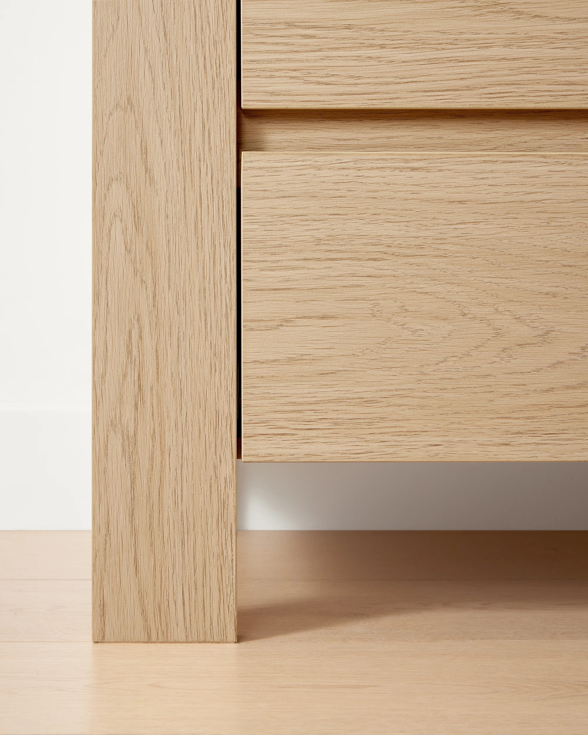 6 Tide 2 Drawer Bedside Table - Oak, 6 of 6