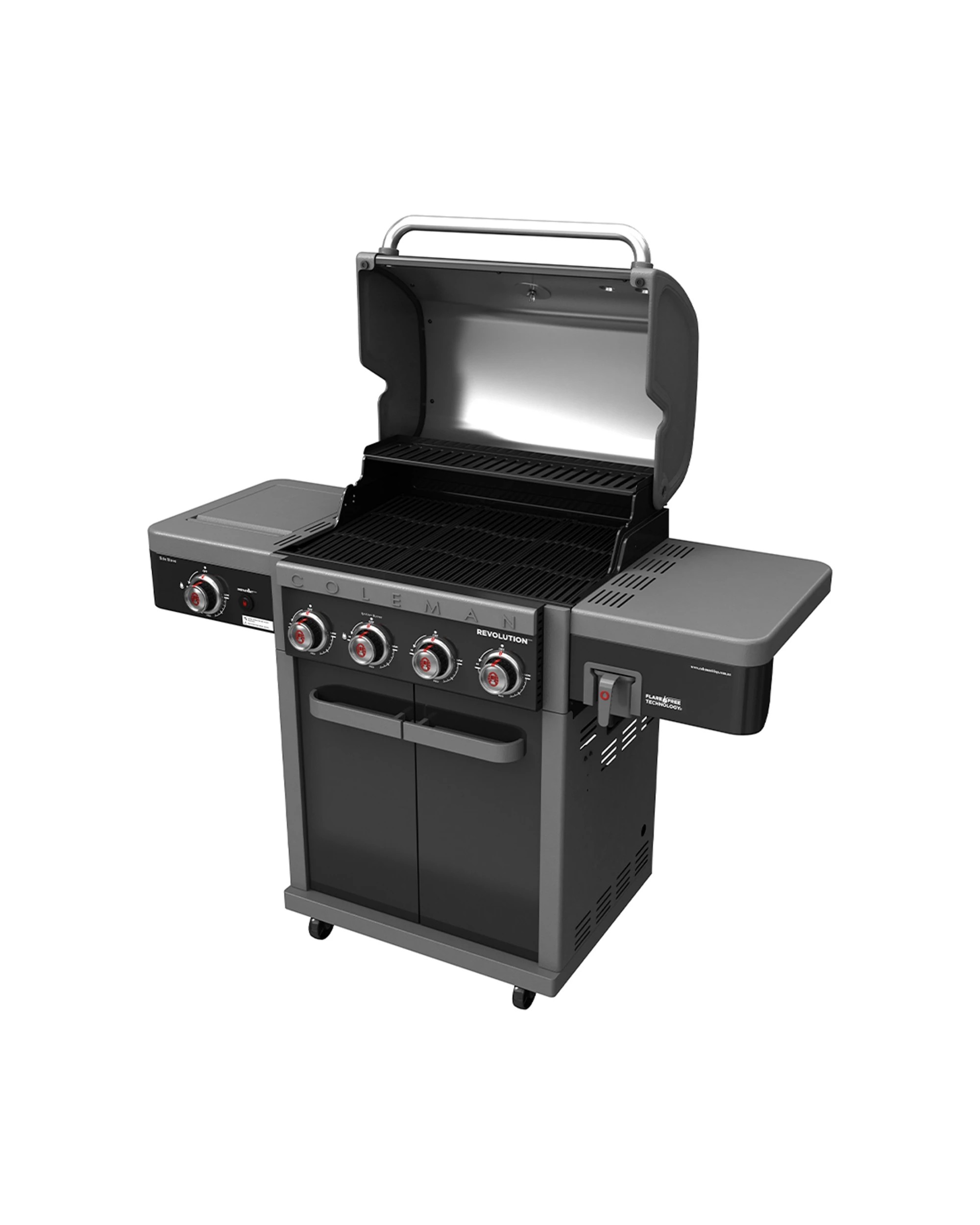 5 Coleman Revolution 4 Burner BBQ With Side Burner Instastart Ignition ULPG Gas - Black, 5 of 9