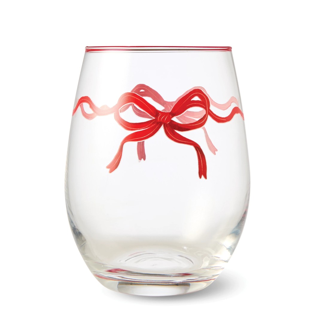 2 6 Bow Stemless Glasses, 2 of 6