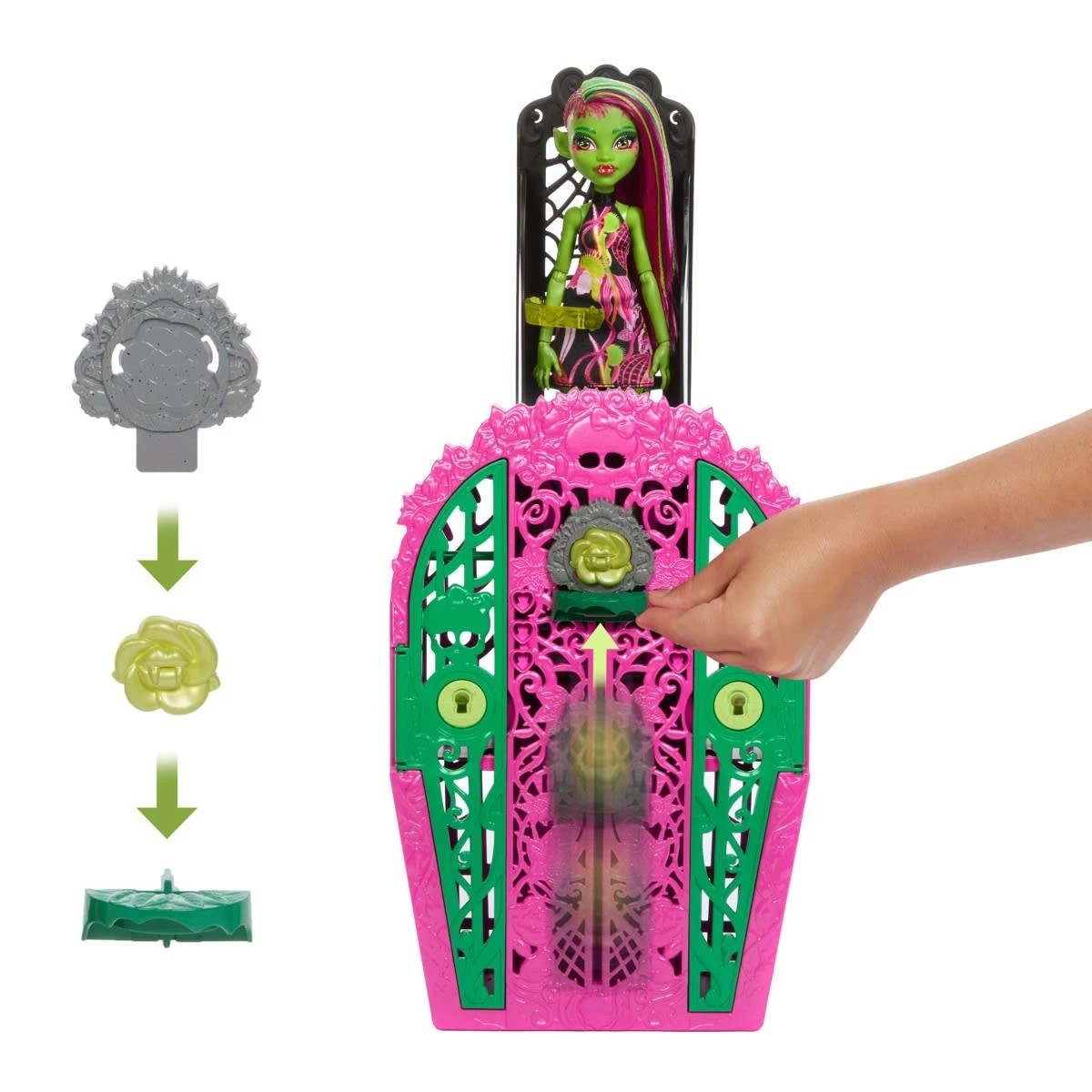 8 Monster High Skulltimate Secrets Garden Mysteries Venus McFlytrap Doll Playset, 8 of 8