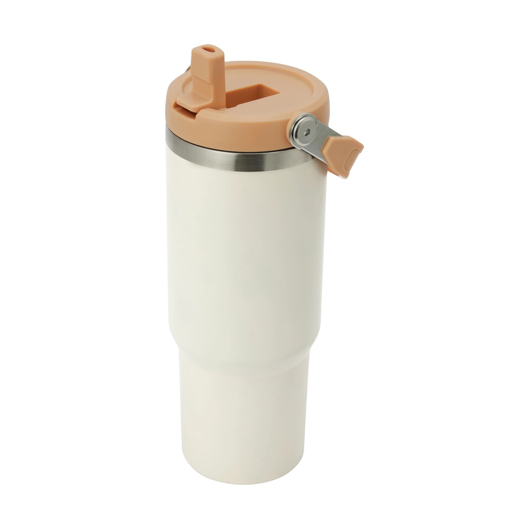 1 840ml Cream Tumbler with Top Handle, 1 of 9