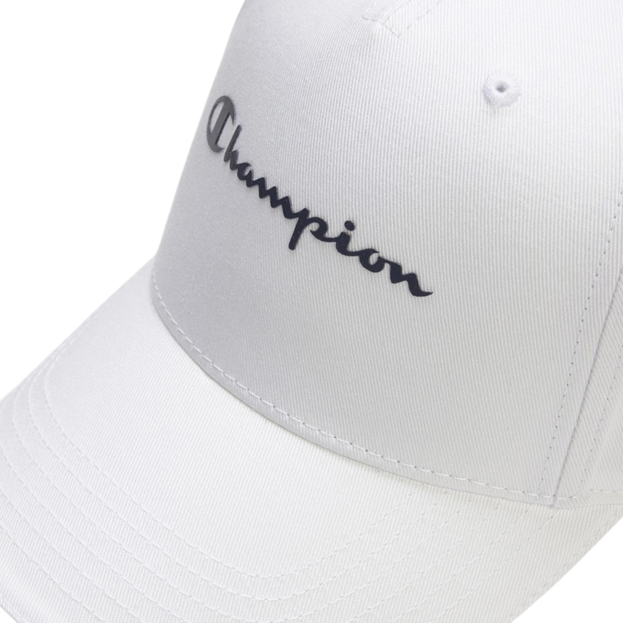 3 Champion Mens Baseball Cap Cotton White Hat - ONE SIZE - White, 3 of 5
