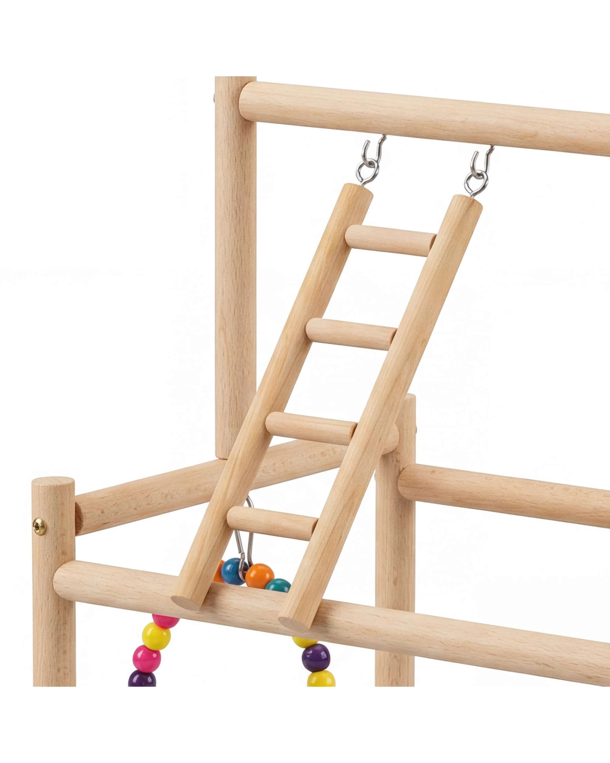 7 Advwin Bird Playground Natural Wood Parrot Playstand, 7 of 8