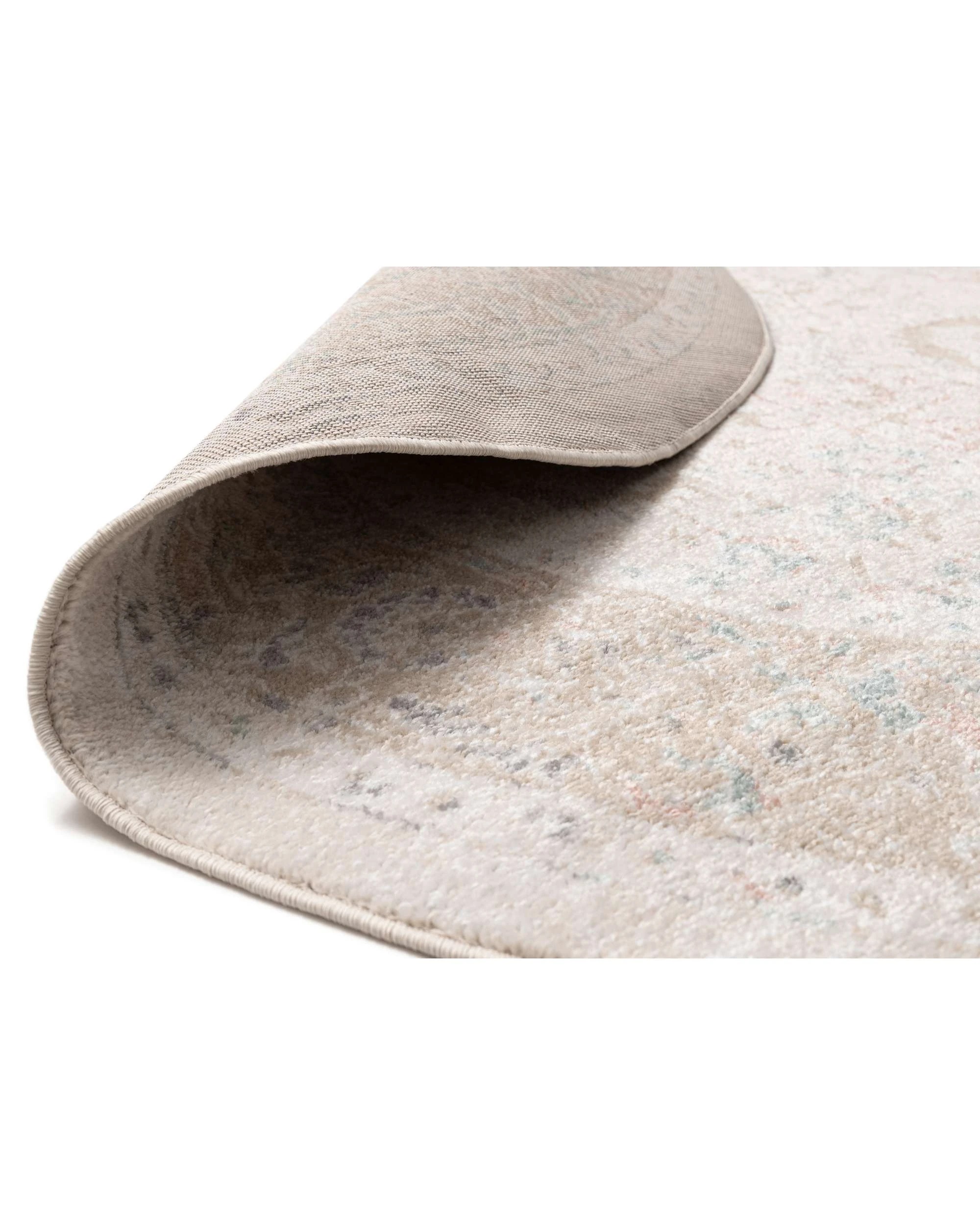 2 Loopsie Seymour Traditional Floral Round Rug-160cm x 160cm - White, 2 of 5