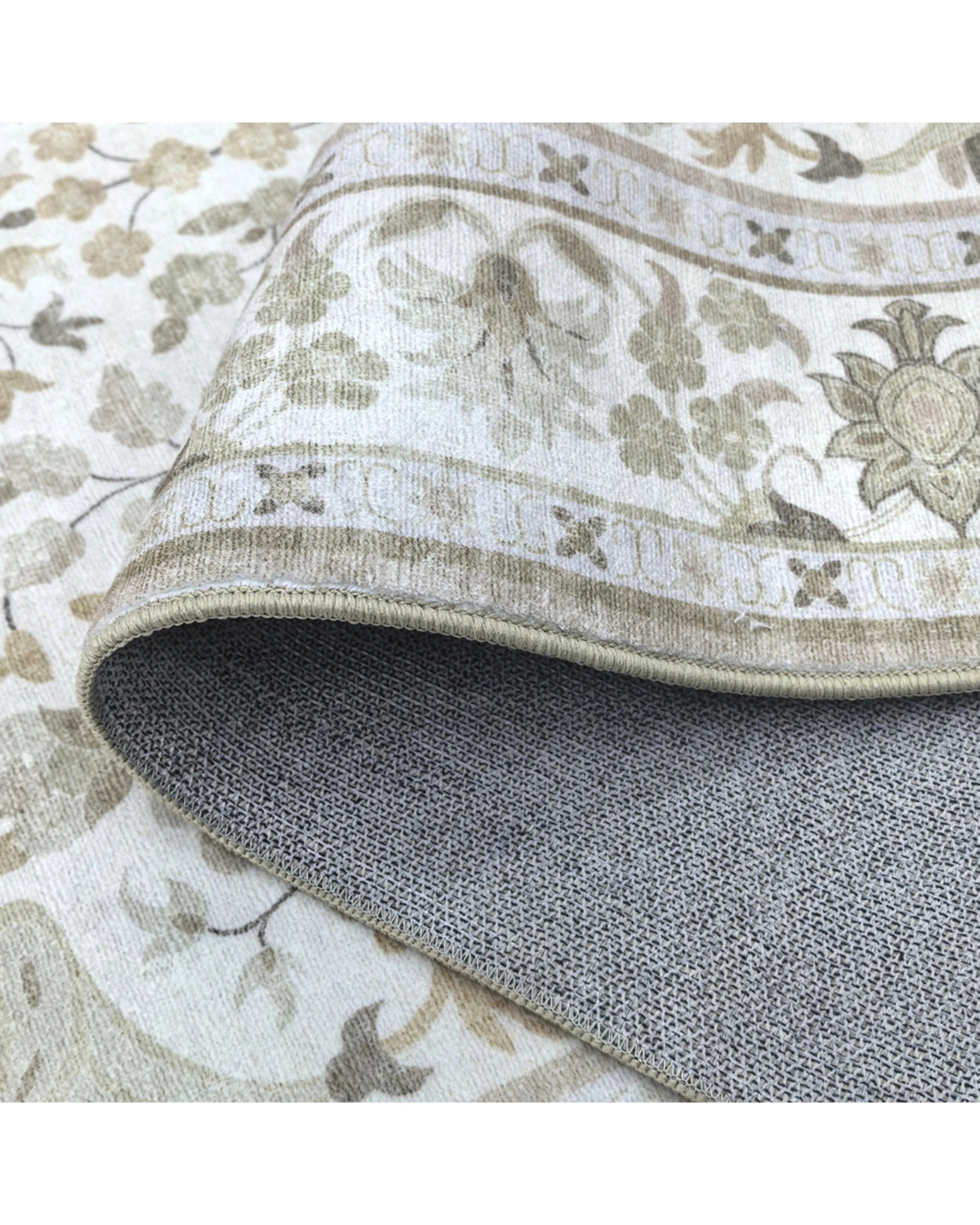 Fab Habitat Dhruv Multicoloured Distressed Machine Washable Rug 200cm x ...