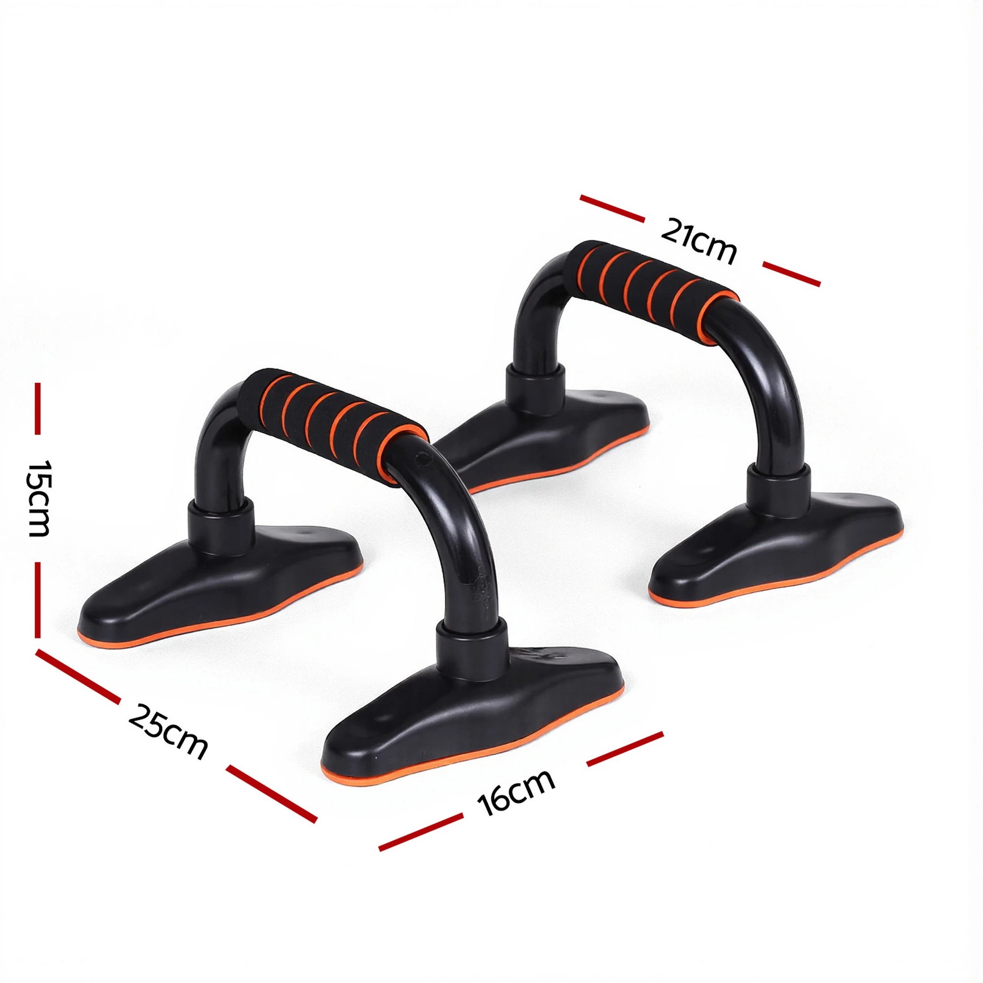 2 Everfit Push Up Bars Stands Parallel Handles Home Gym Fitness Strength Training - Multi, 2 of 10