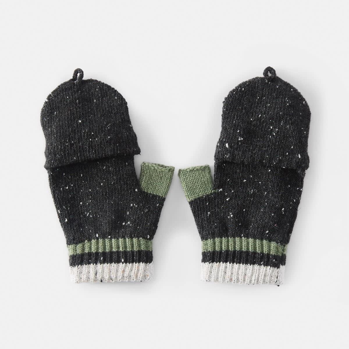 2 Novelty Gloves Blk Stripe, 2 of 3