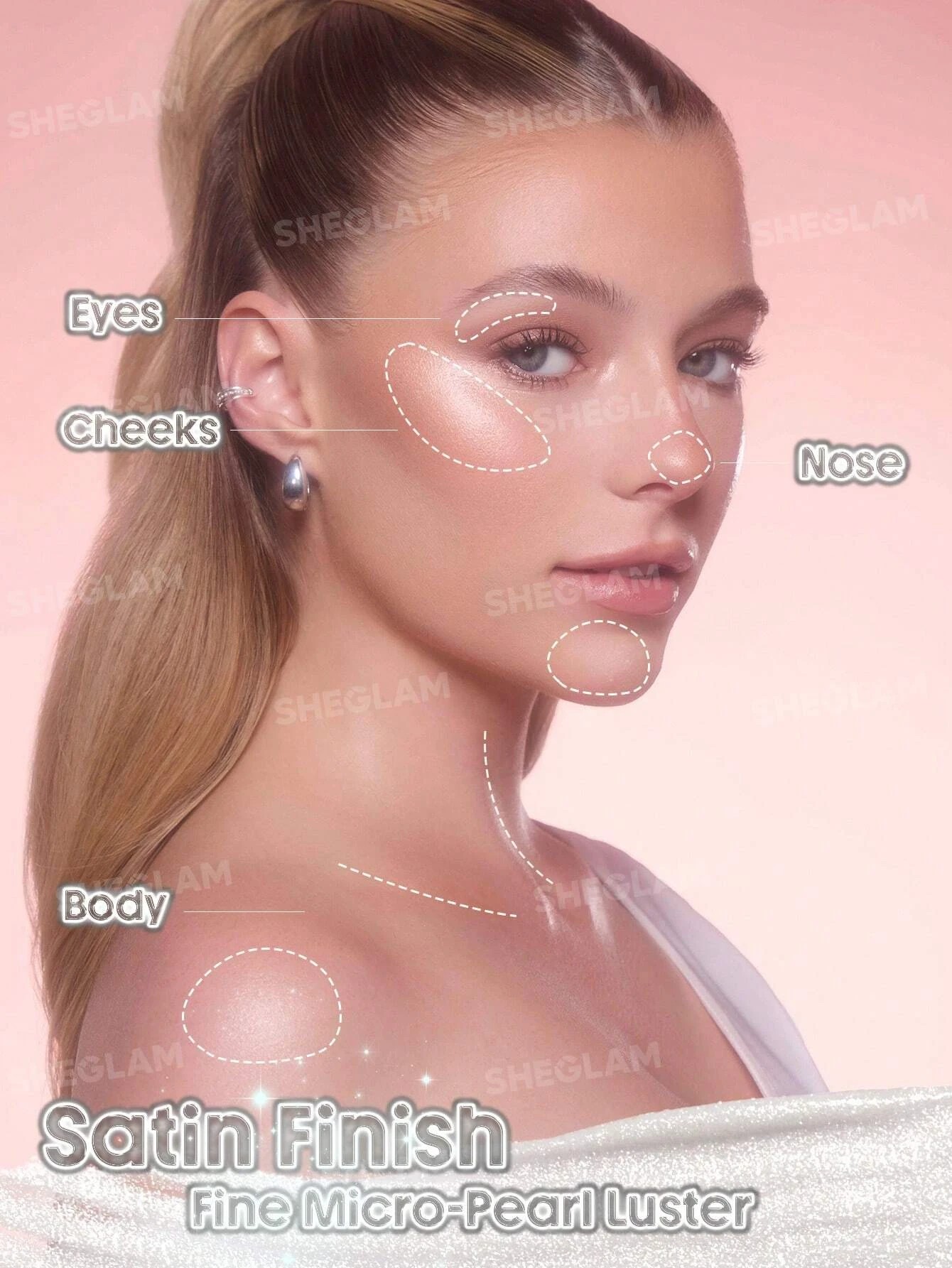 4 SHEGLAM Buttery Bling Highlighter Stick - Pink Satin, 4 of 7