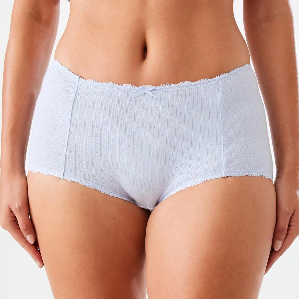 4 3 Pack Pointelle Boyleg Briefs Dtsy H Pk, 4 of 10
