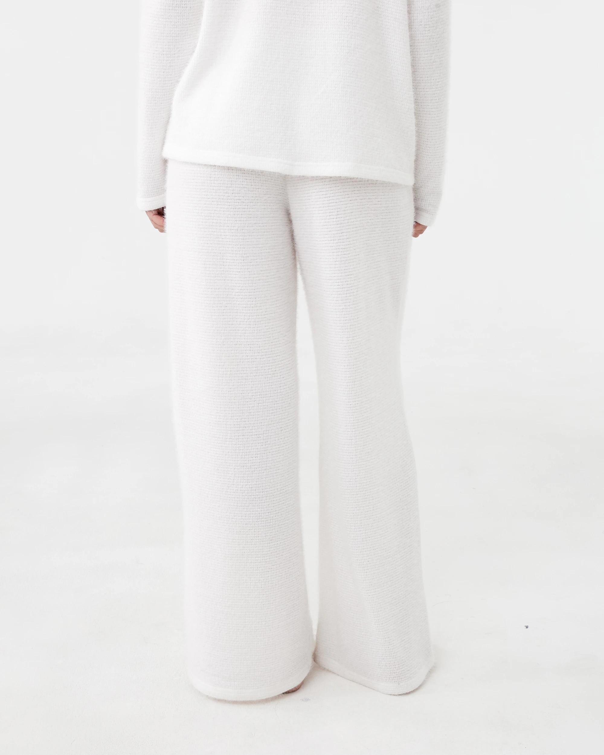 3 Plush Waffle Lounge Pants Whisper, 3 of 4