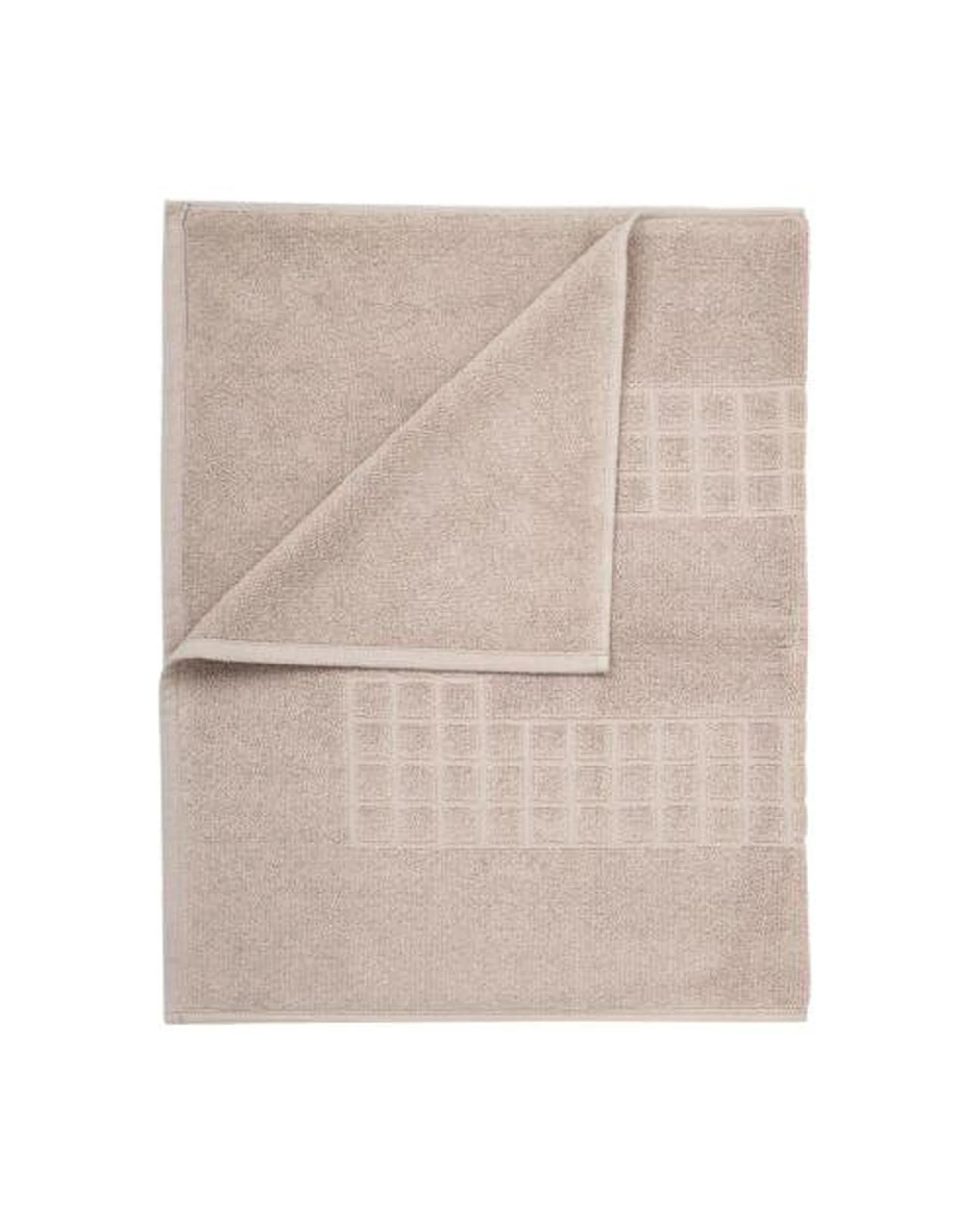 1 La Grace Home Microfiber Soft Non Slip Bath Mat Check Design - Taupe, 1 of 1