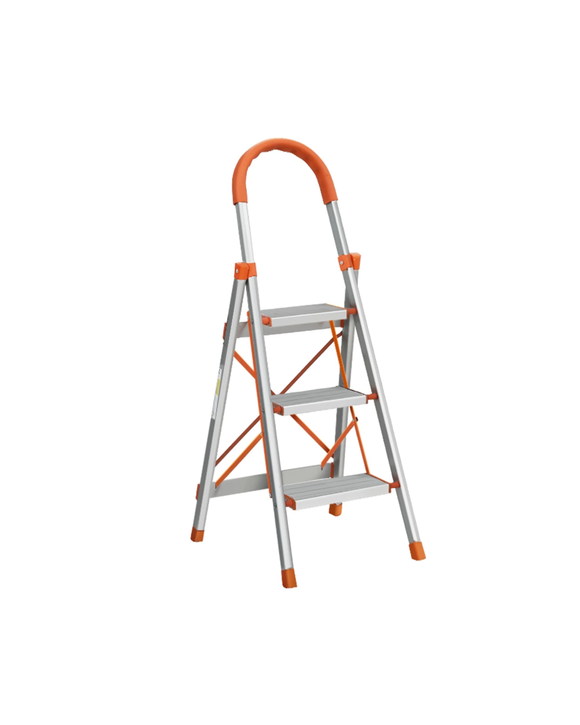 1 Giantz 3 Step Ladder Multi-Purpose Folding Aluminium Light Weight Platform - Silver, 1 of 6