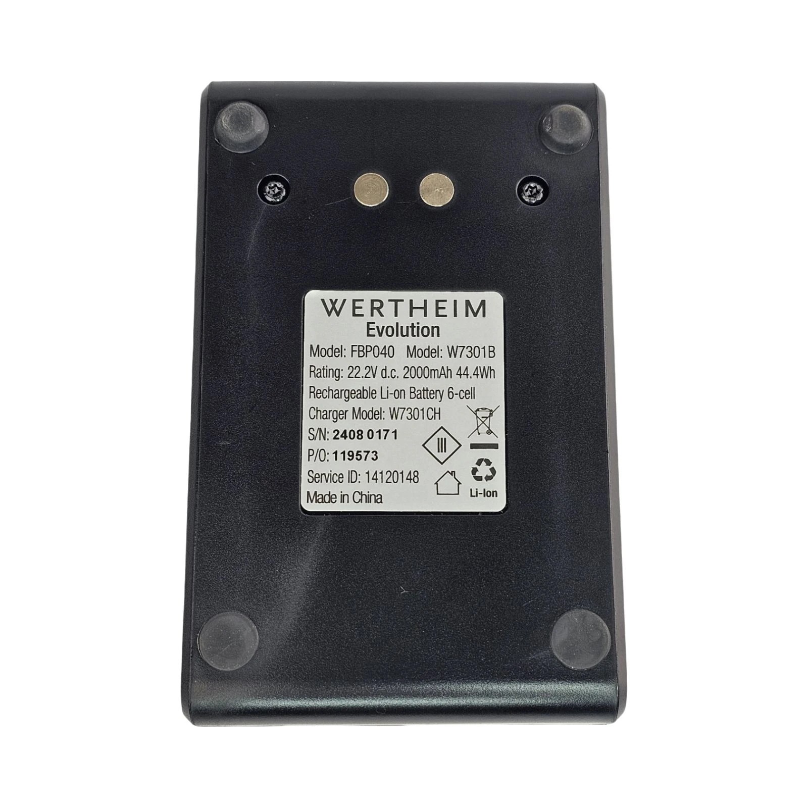 3 Wertheim Battery For Evolution W7301 Stick Vacuum Cleaners - Black, 3 of 3