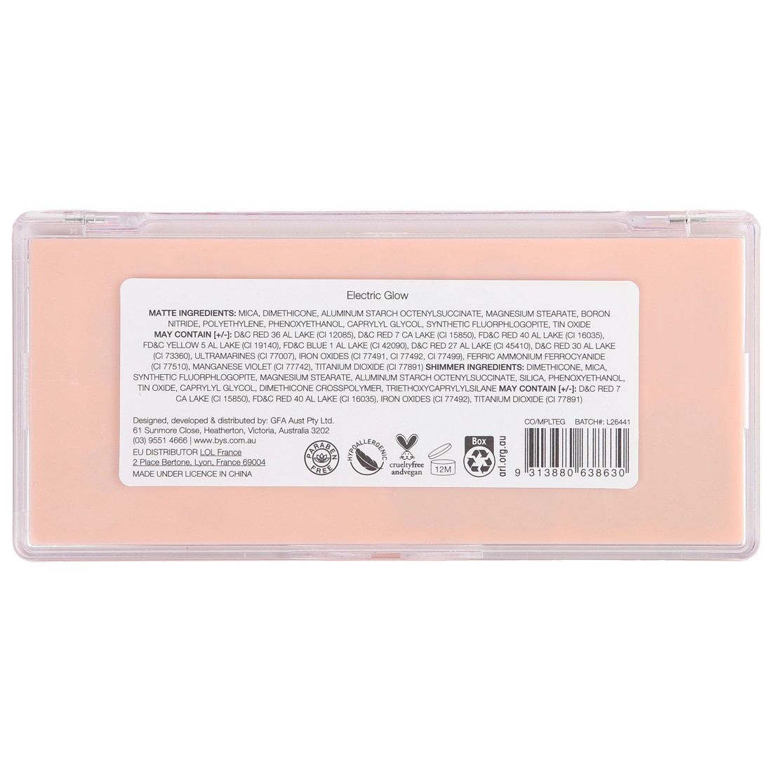 4 BYS 10 Shades Face Palette - Electric Glow, 4 of 4