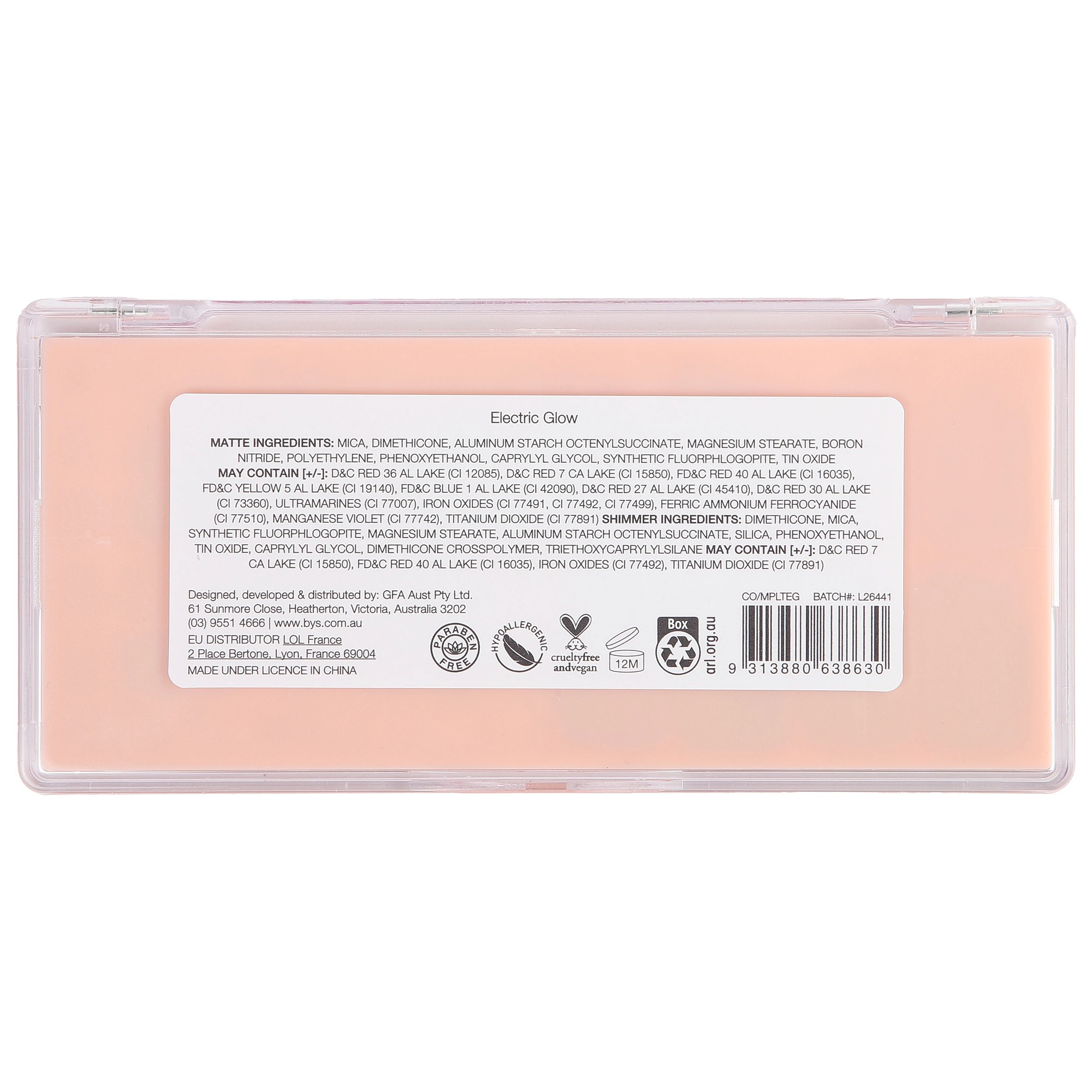 4 BYS 10 Shades Face Palette - Electric Glow, 4 of 4