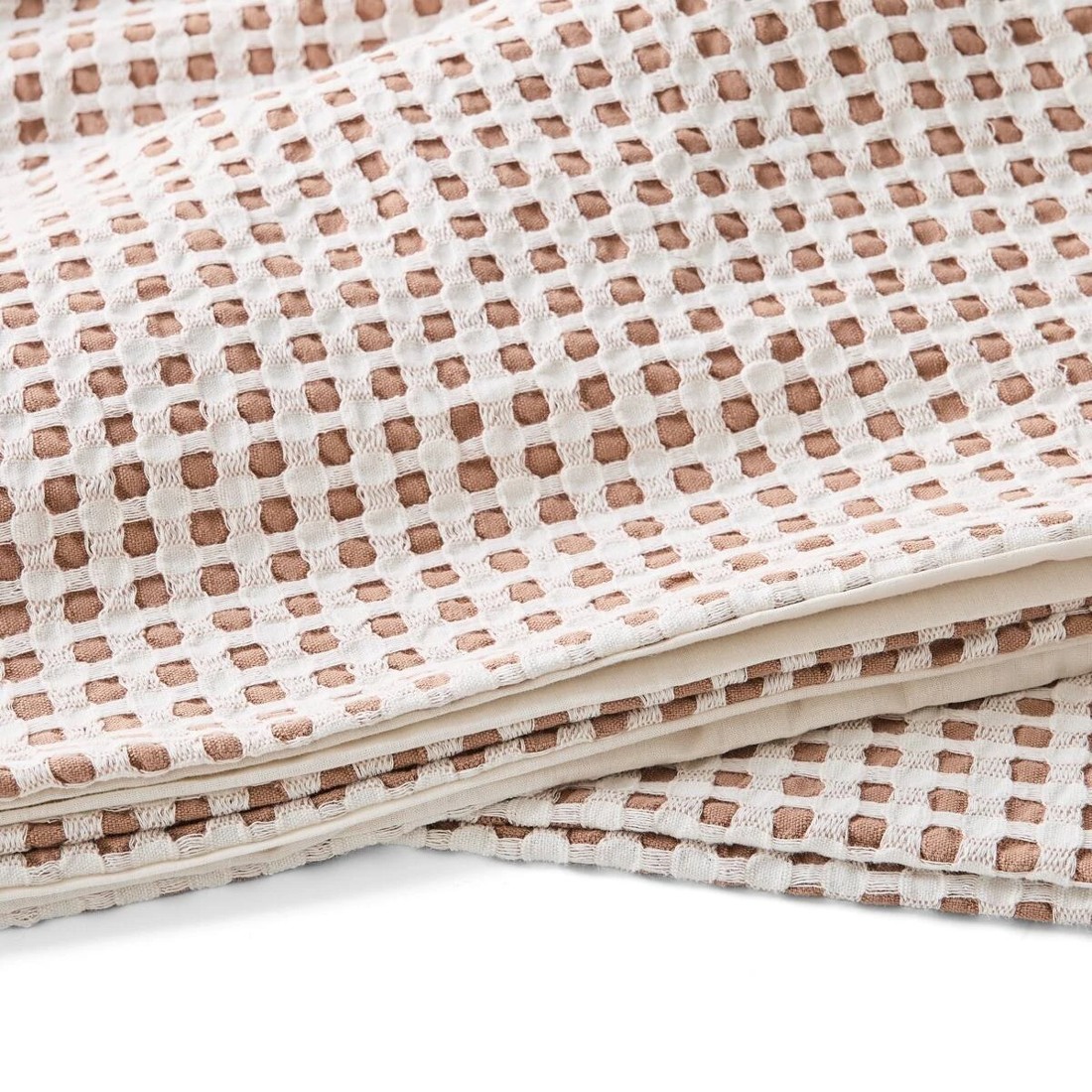 7 Dakota Cotton Quilt Cover Set - Super King Bed, Tan, 7 of 7