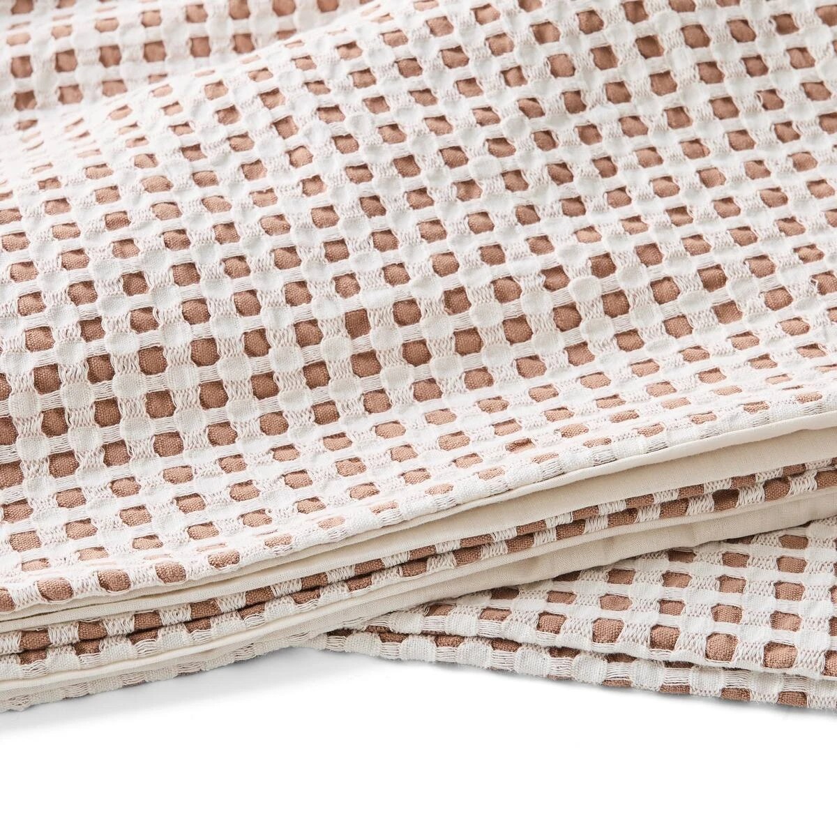 7 Dakota Cotton Quilt Cover Set - Super King Bed, Tan, 7 of 7